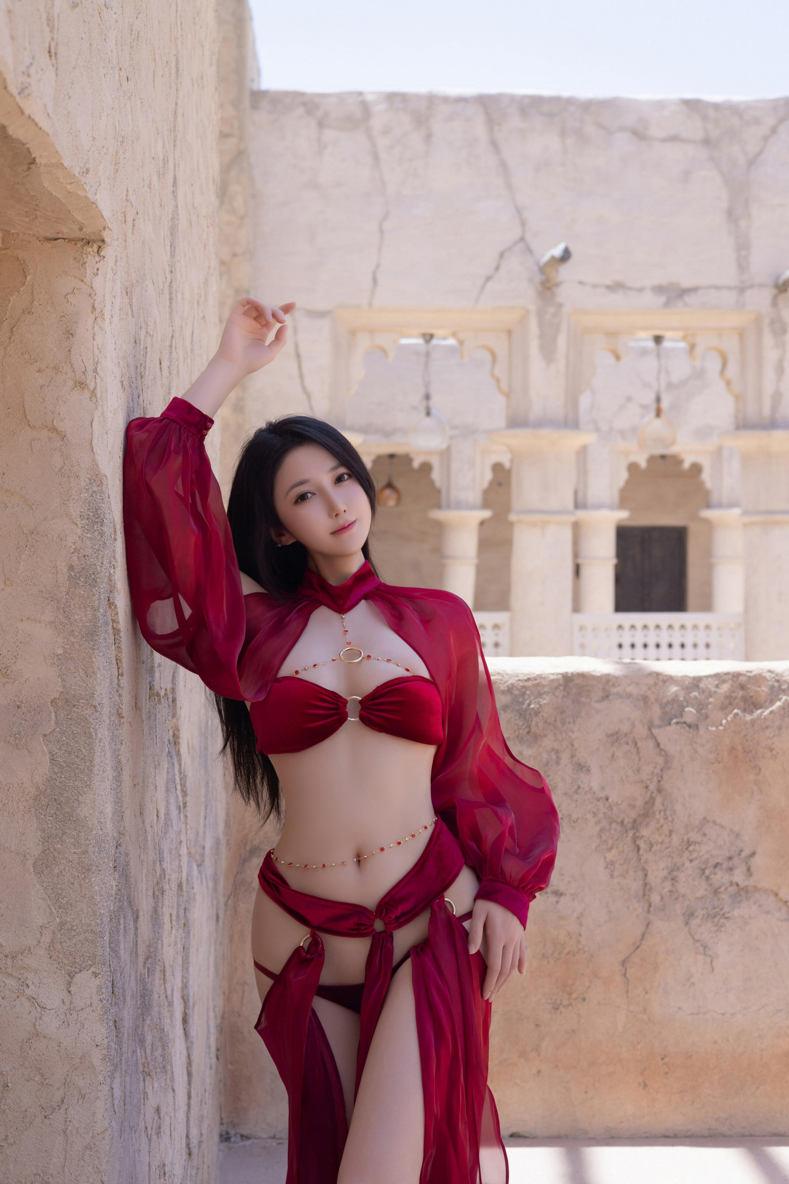 [秀人内购] 鱼子酱Fish 诱人私拍福利 惊红之舞