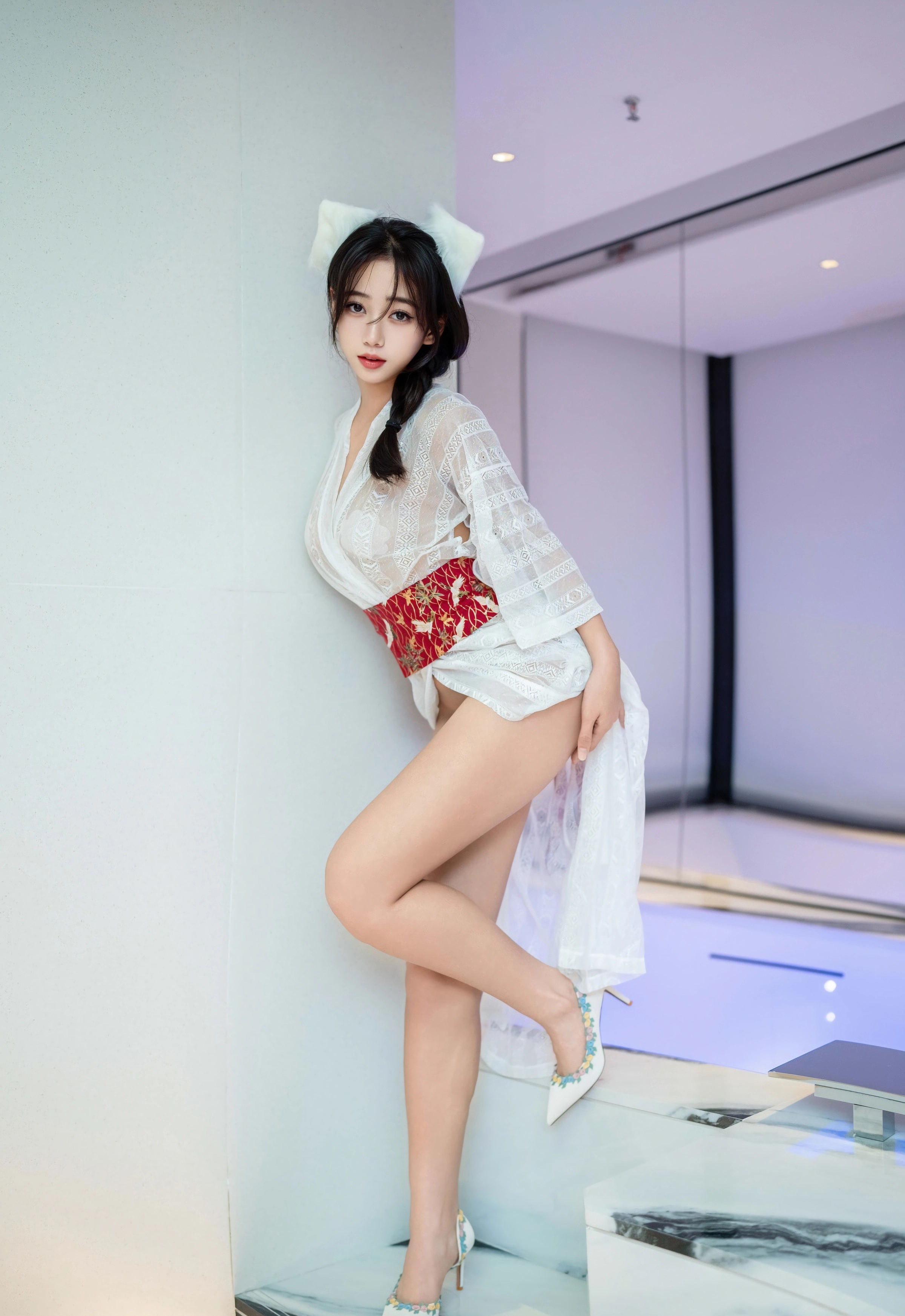 [XINGYAN星颜社] 2025.12.10 VOL.442 时安安 白色连衣裙 性感写真 [75+1P]