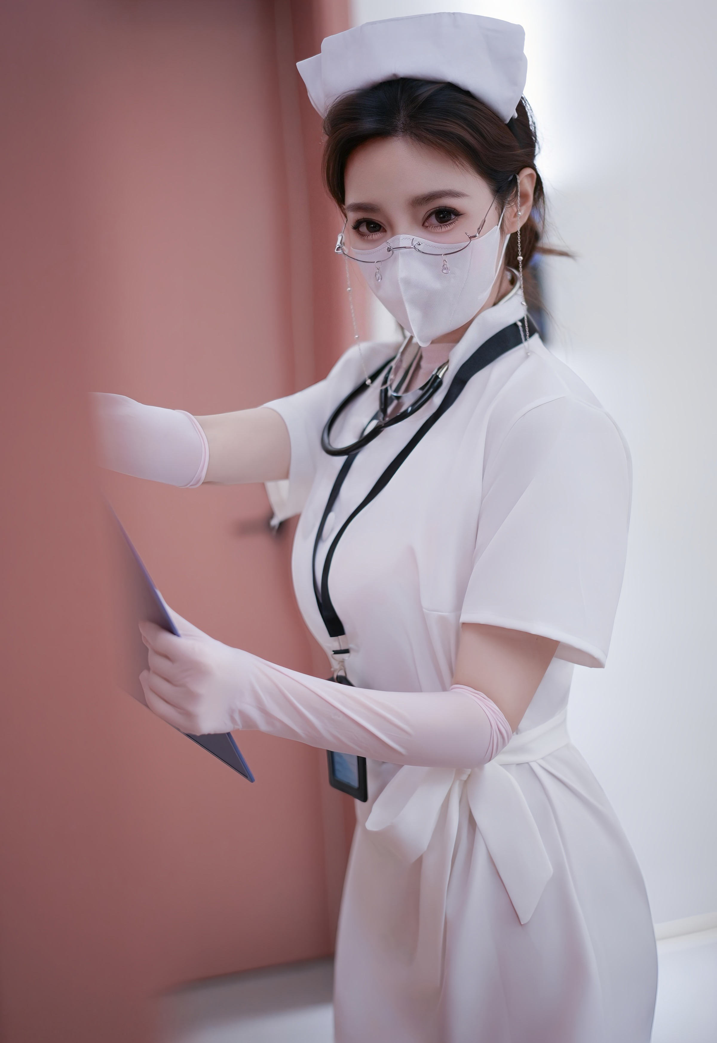 [XiuRen秀人网] 2025.12.11 No.11099 Twins-桃桃 白色护士服 白色情趣服 性感写真 [78+1P]