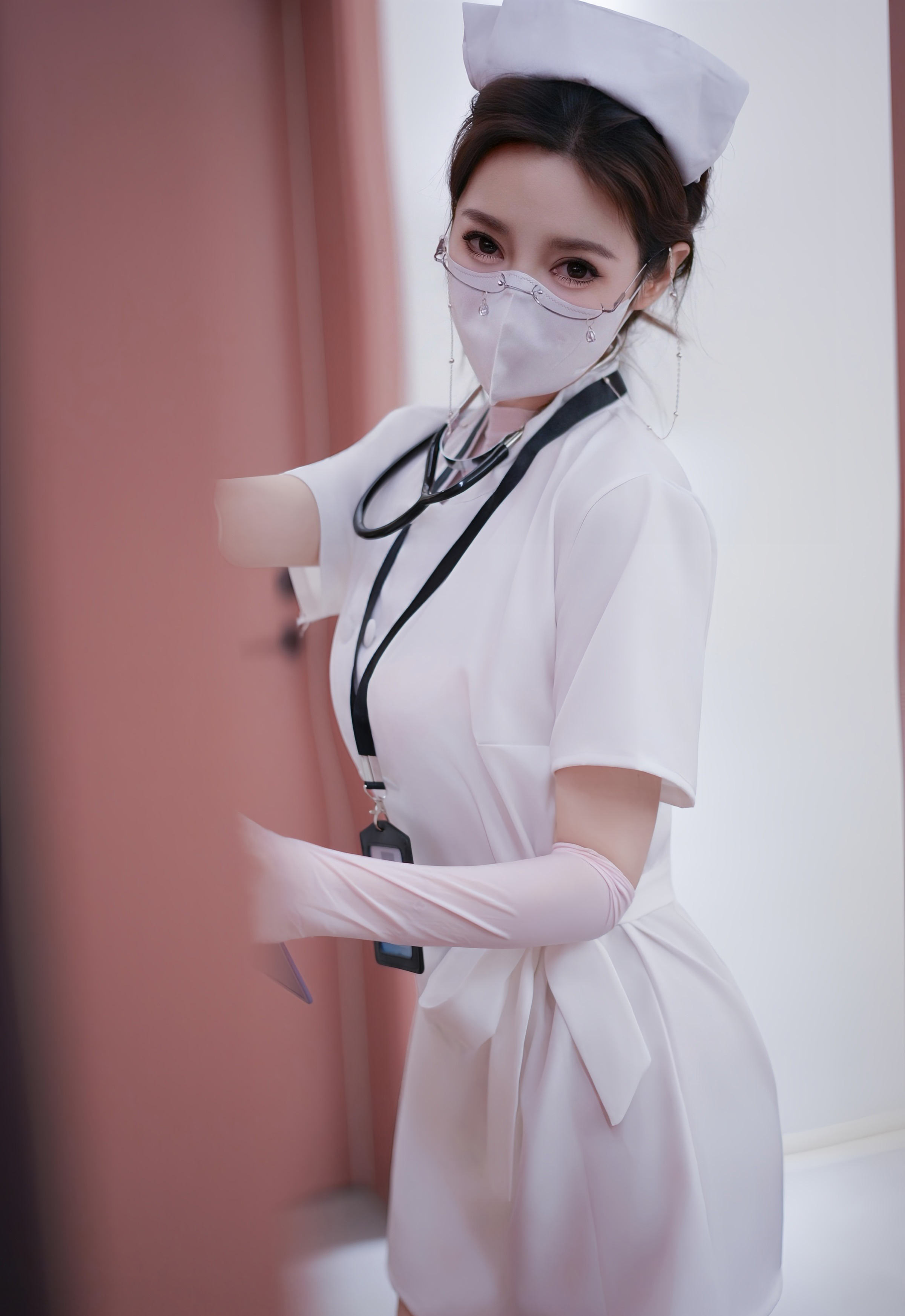 [XiuRen秀人网] 2025.12.11 No.11099 Twins-桃桃 白色护士服 白色情趣服 性感写真 [78+1P]