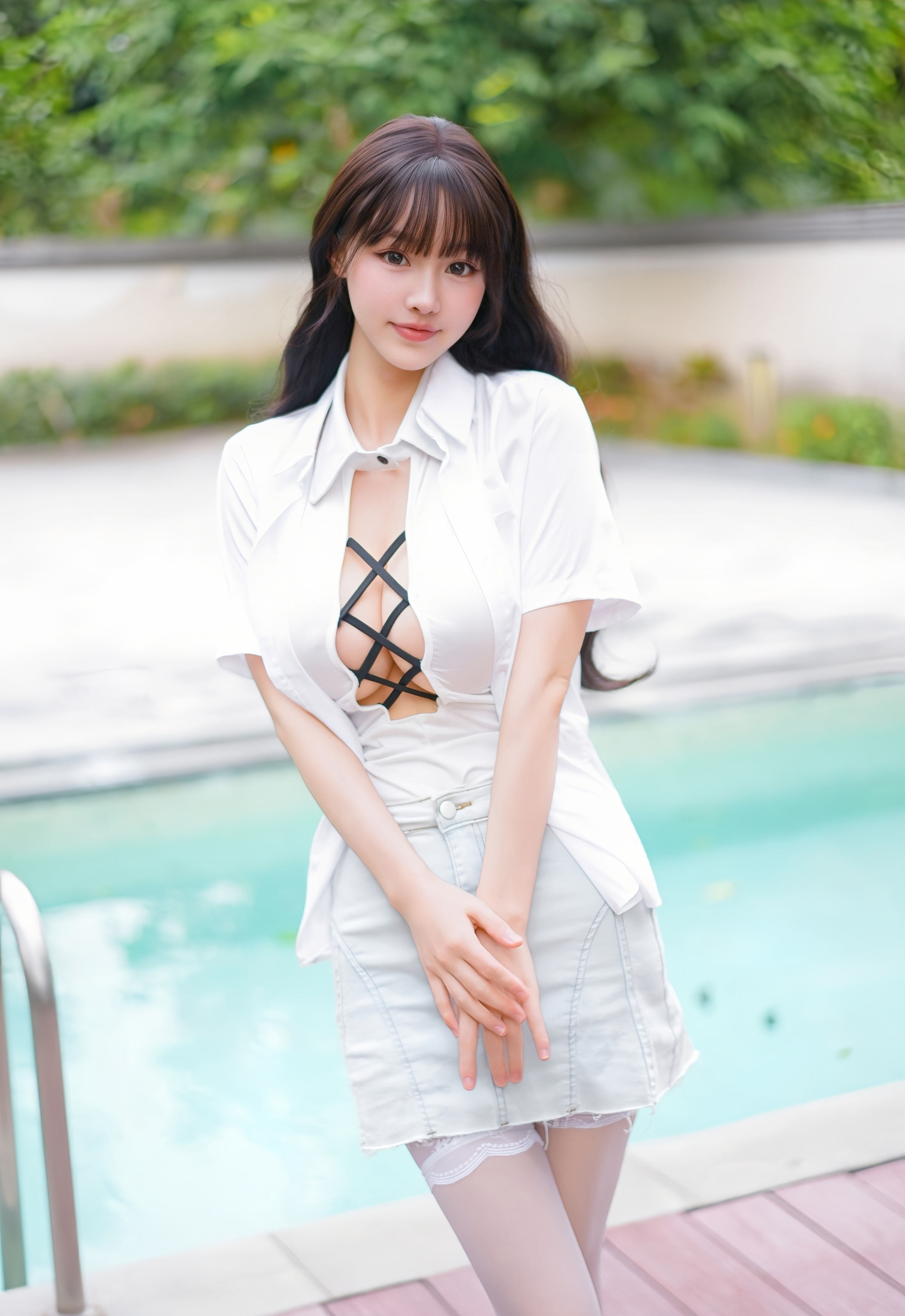 [YOUMI尤蜜荟] 2025.12.18 VOL.1190 心上可Flora 白色情趣服饰 白色丝袜 性感写真 [75+1P]