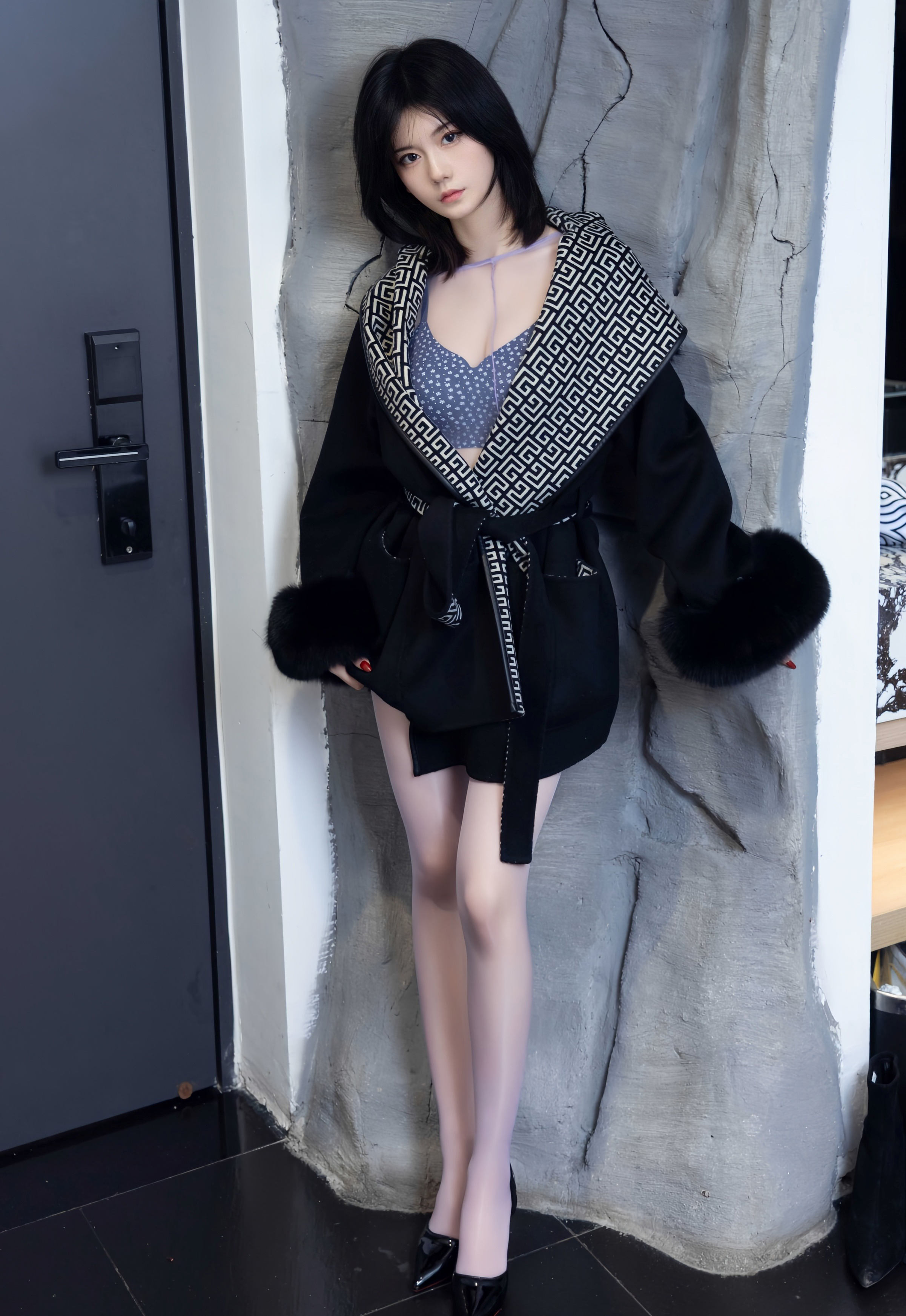 [XiuRen秀人网] 2025.12.19 No.11131 凌七七 紫色连体丝袜 性感写真 [110+1P]