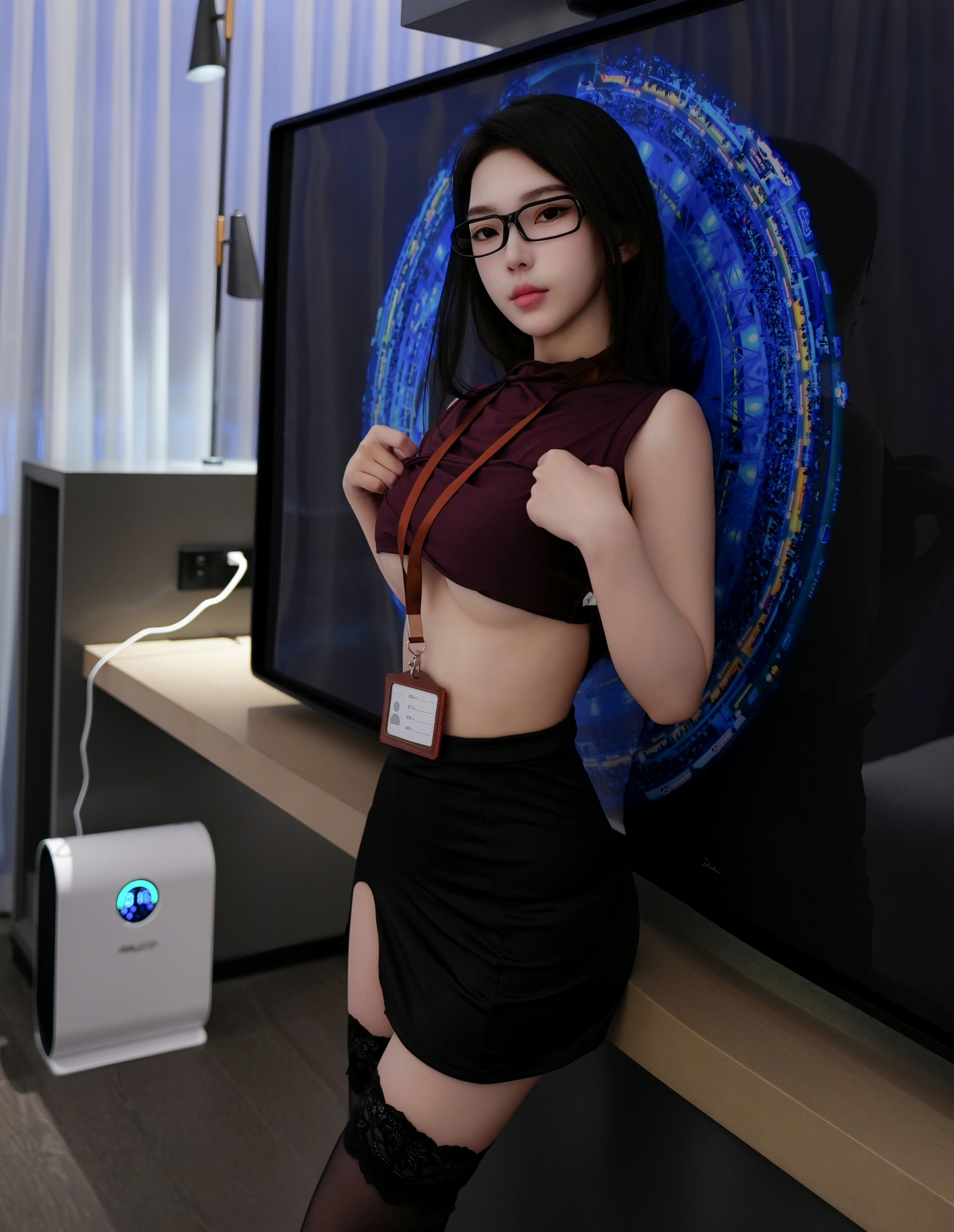 [XiuRen秀人网] 2025.12.22 No.11135 烧烧小桃 OL服饰 魅惑黑丝 性感写真 [68+1P]