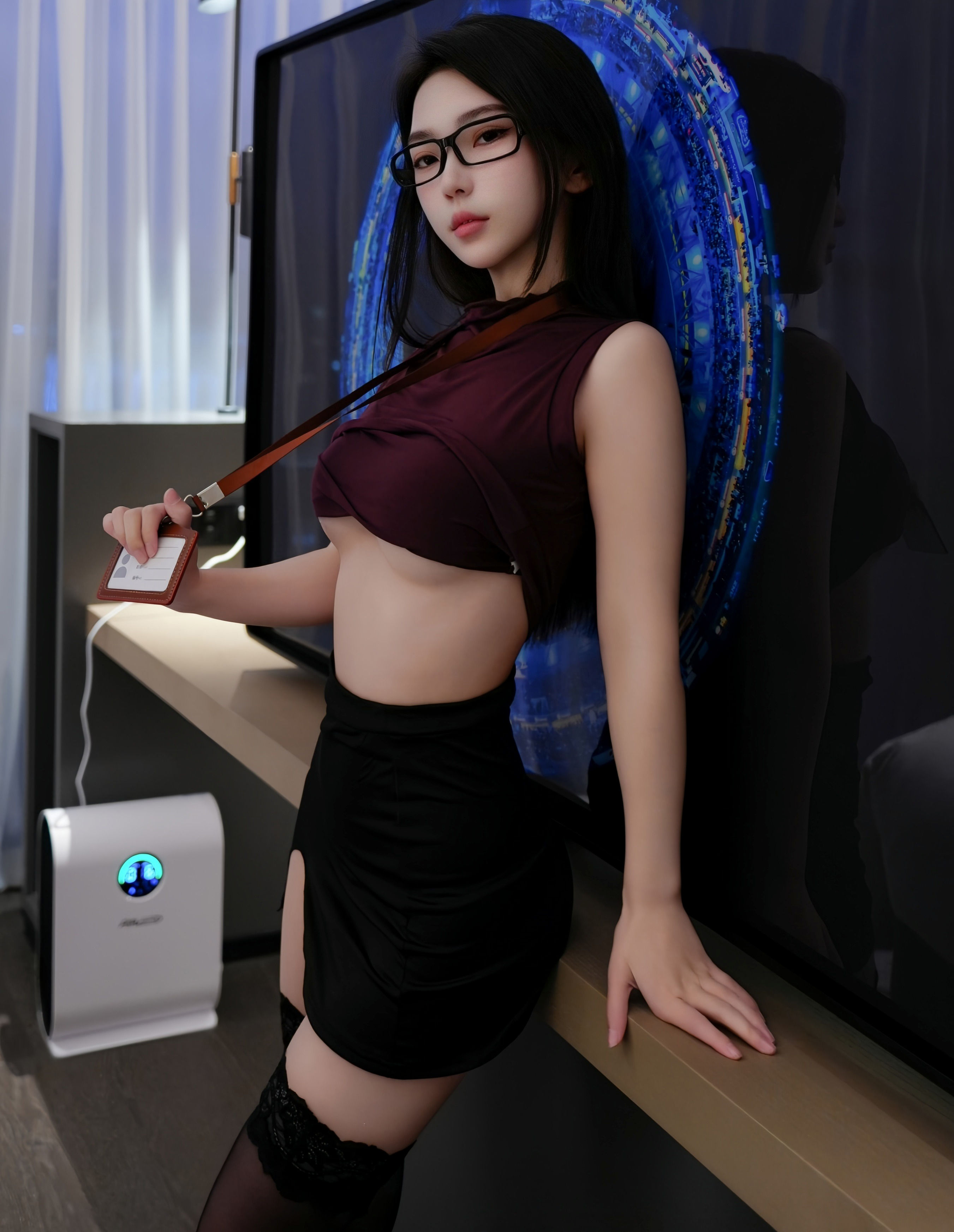 [XiuRen秀人网] 2025.12.22 No.11135 烧烧小桃 OL服饰 魅惑黑丝 性感写真 [68+1P]