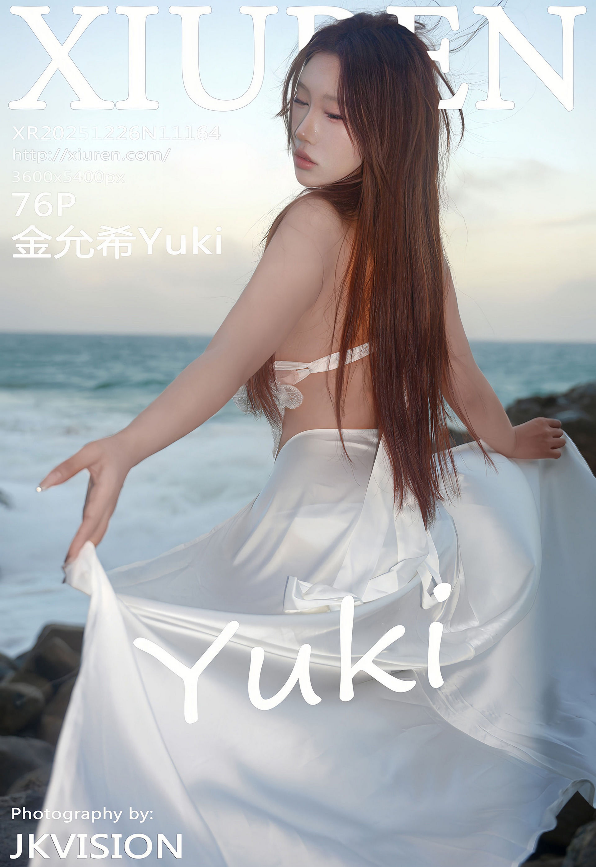 [XiuRen秀人网] 2025.12.26 No.11164 金允希Yuki 白色泳衣 性感写真 [76+1P]