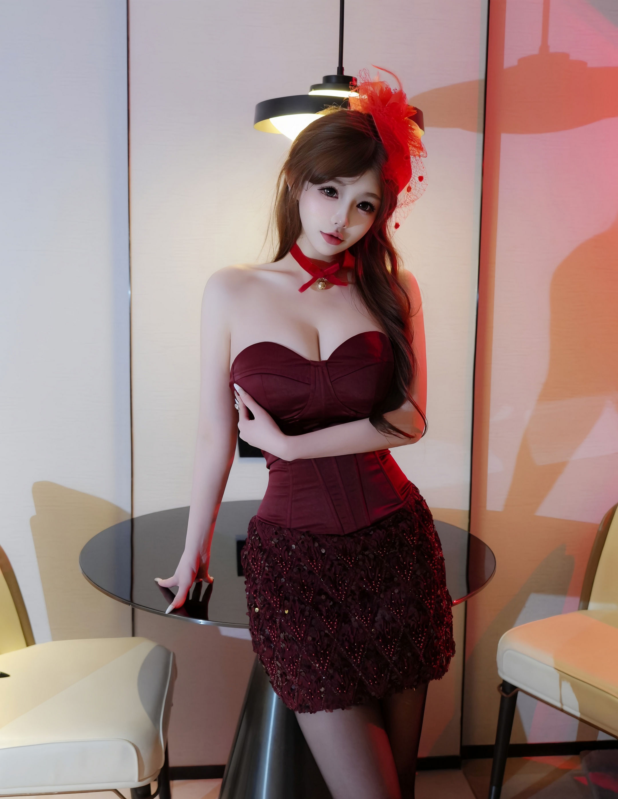 [XiuRen秀人网] 2025.12.31 No.11181 甜妮 深色连衣短裙搭 魅惑黑丝 性感写真 [80+1P]