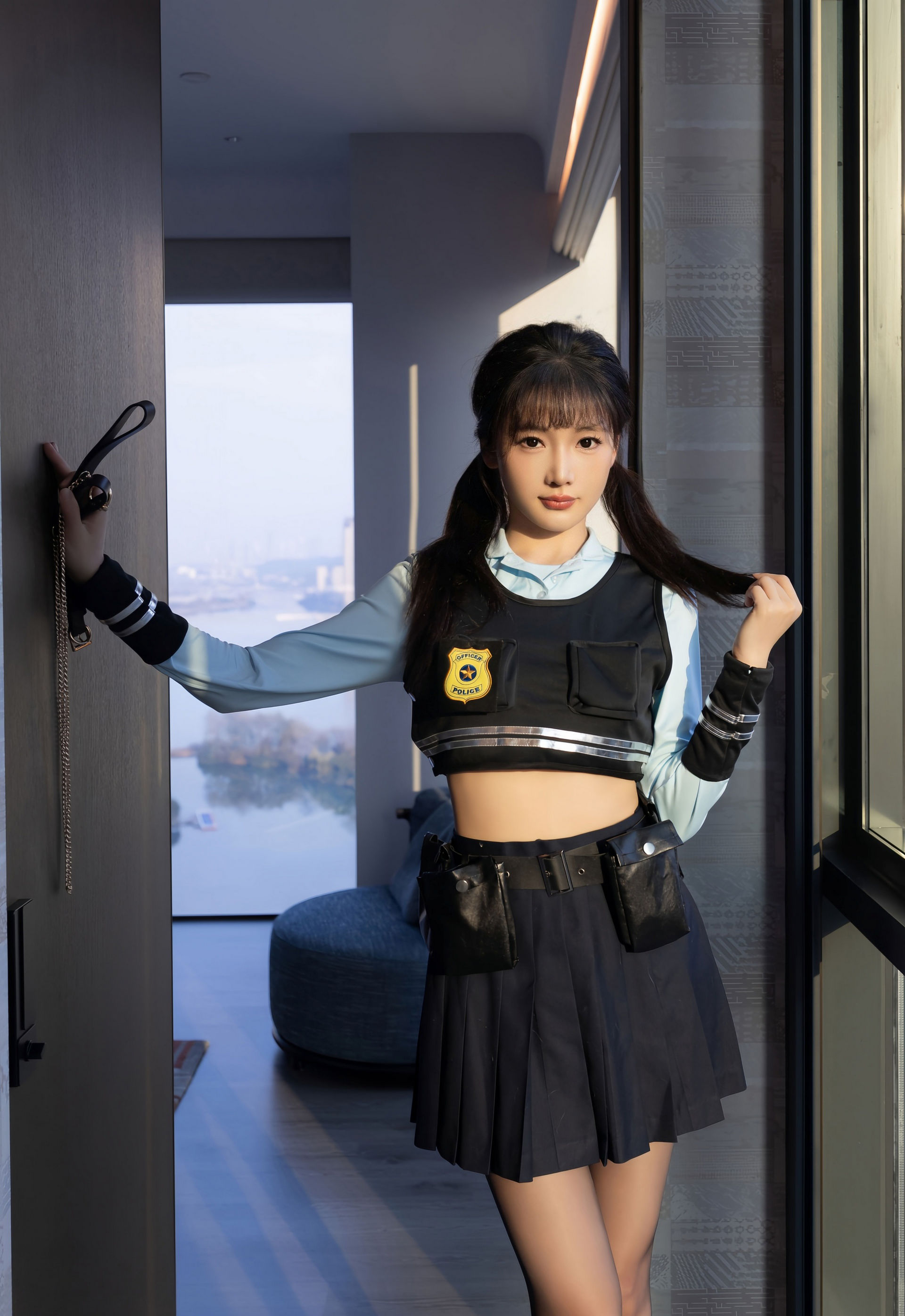 [XiuRen秀人网] 2026.01.08 No.11209 陆萱萱 蓝色制服诱惑 性感写真 [77+1P]