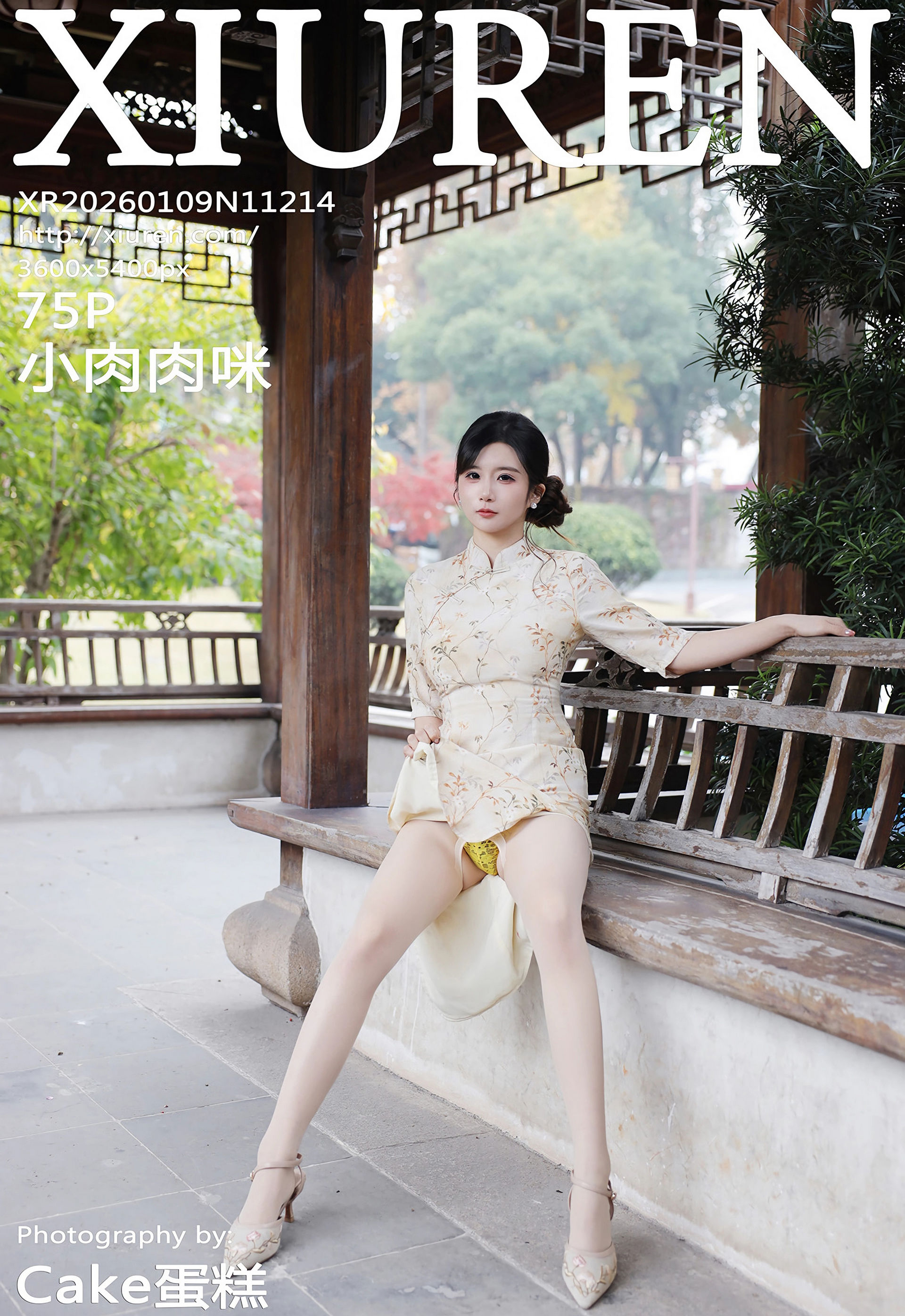 [XiuRen秀人网] 2026.01.09 No.11214 小肉肉咪 浅黄色旗袍 魅惑肉丝 性感写真 [75+1P]