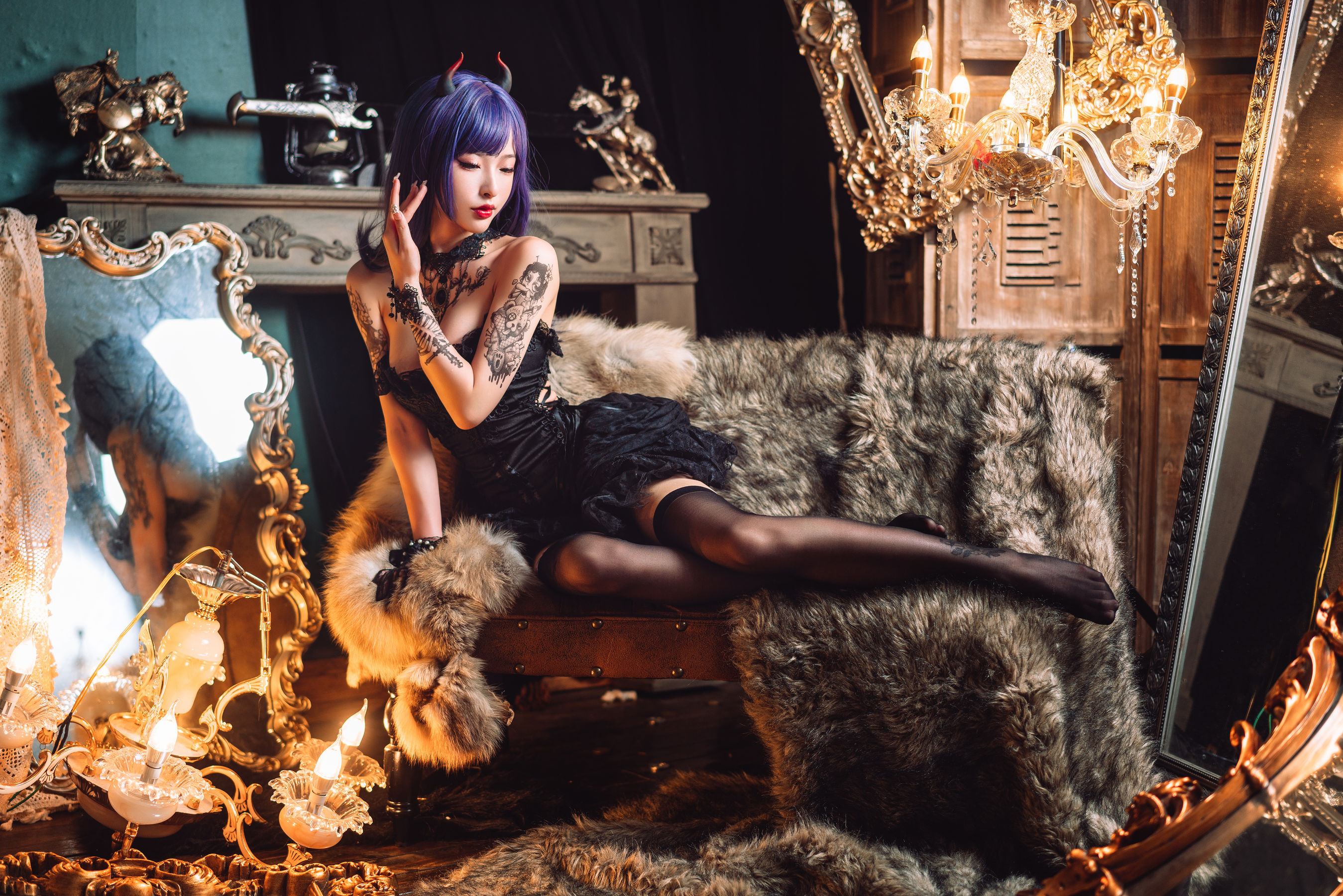 [COSPLAY] 清水由乃 暗黑纹身