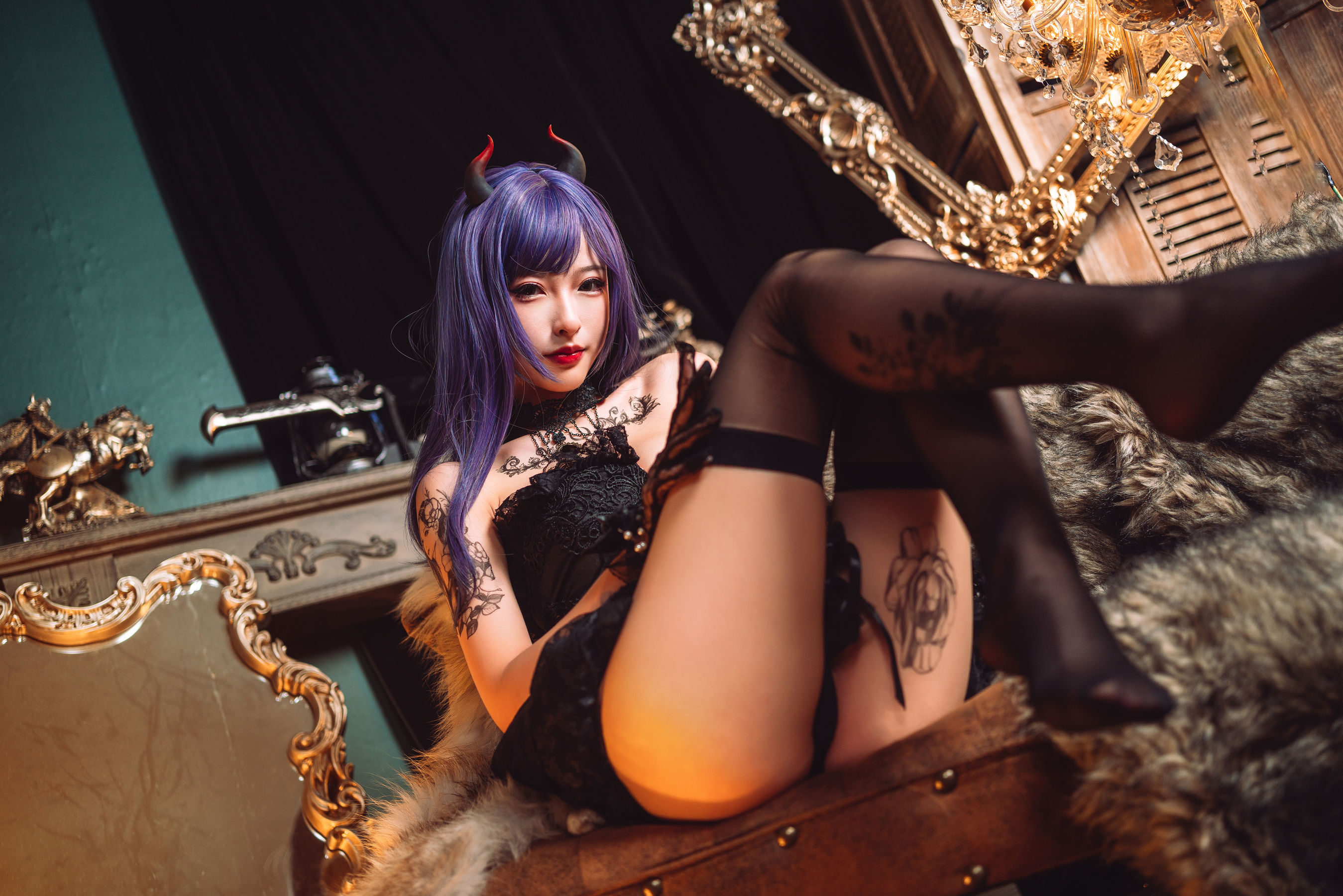 [COSPLAY] 清水由乃 暗黑纹身