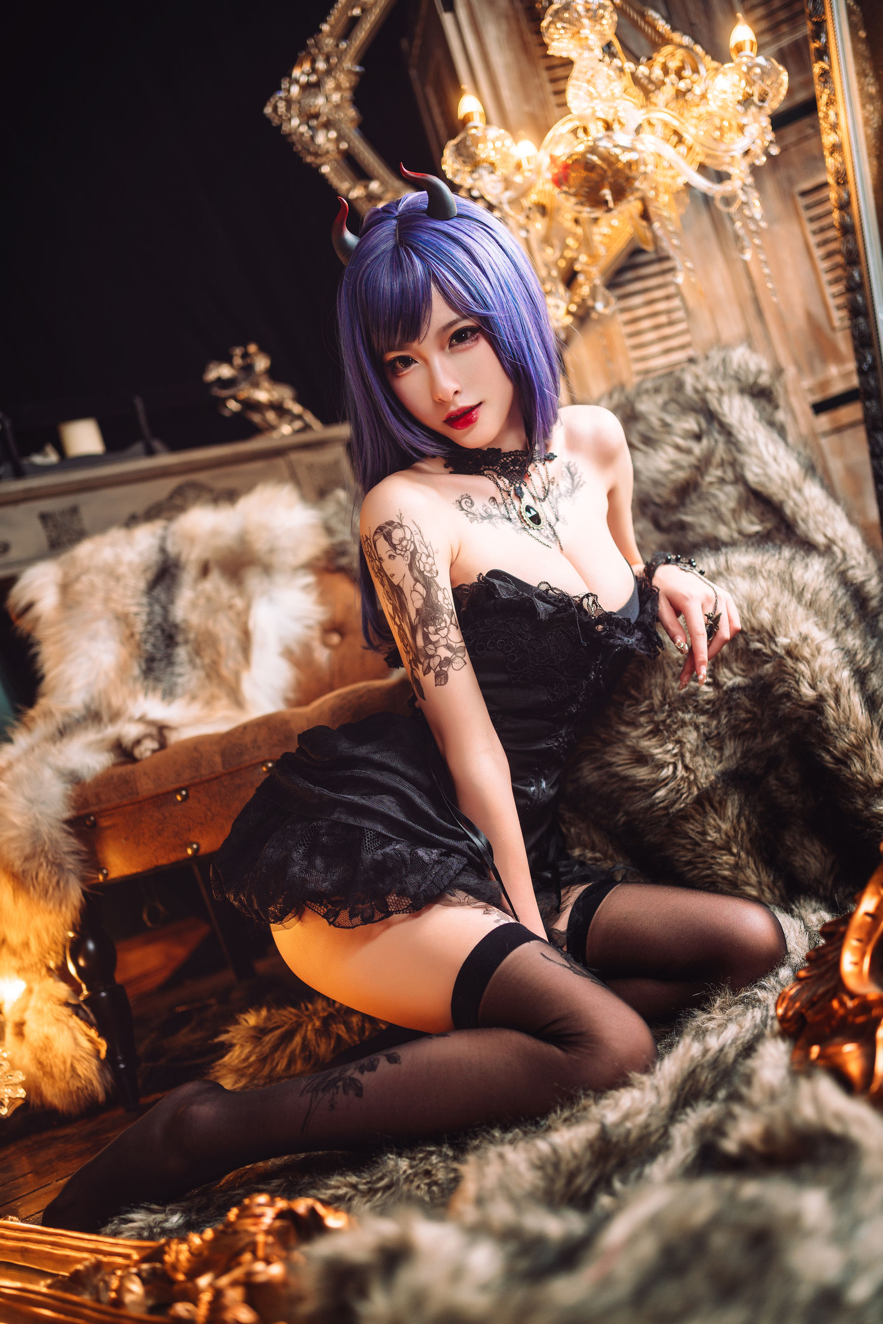 [COSPLAY] 清水由乃 暗黑纹身