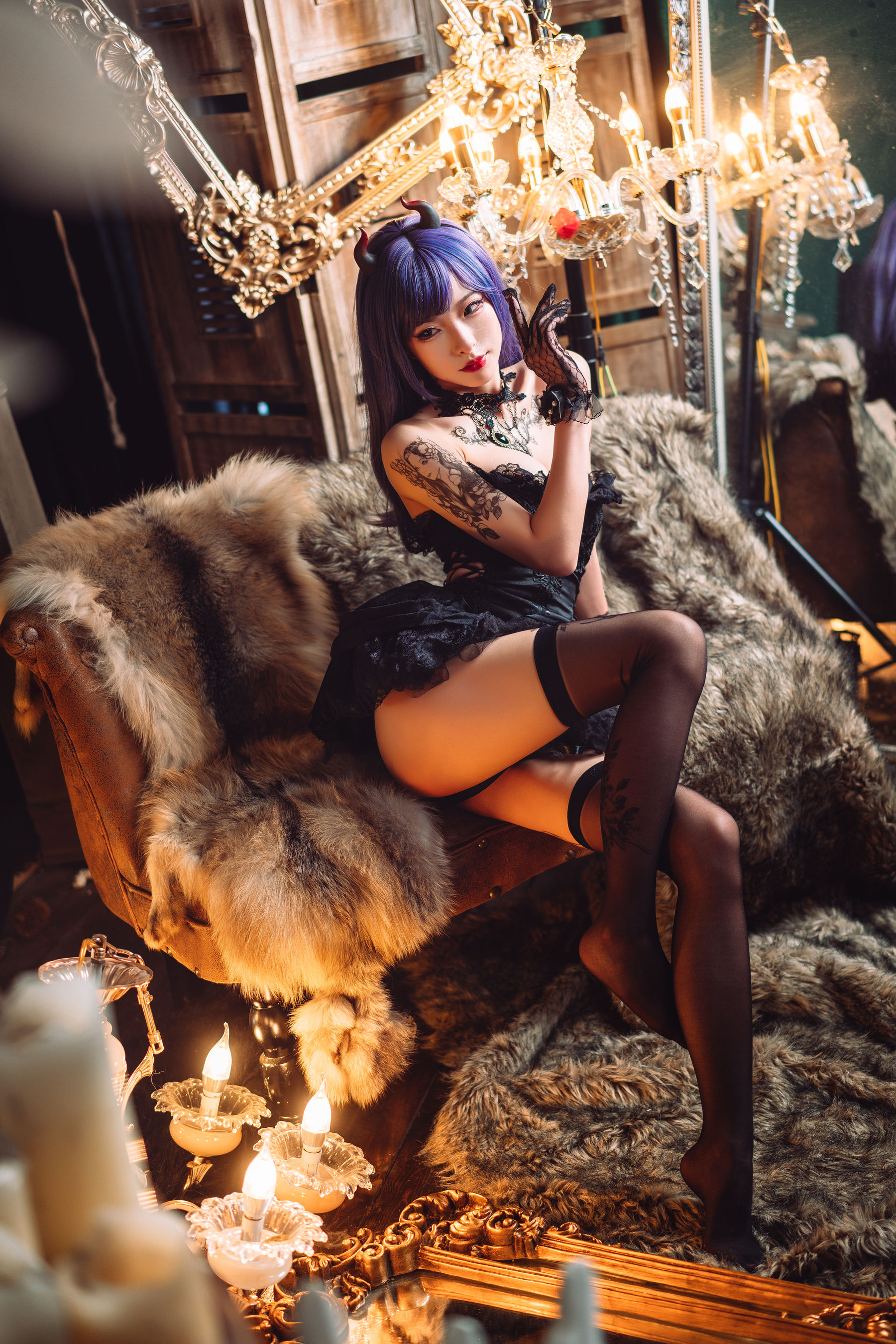 [COSPLAY] 清水由乃 暗黑纹身