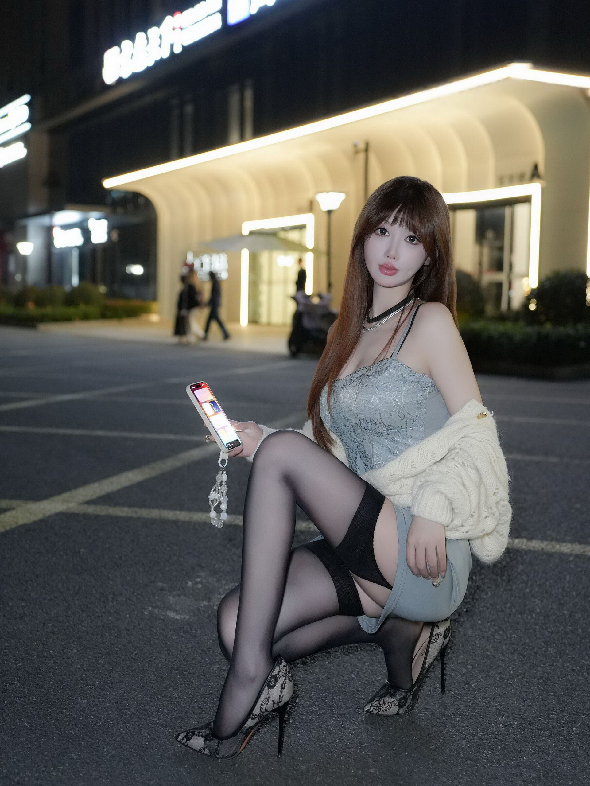 [秀人内购] 李金金 诱人私拍福利 吊带黑丝