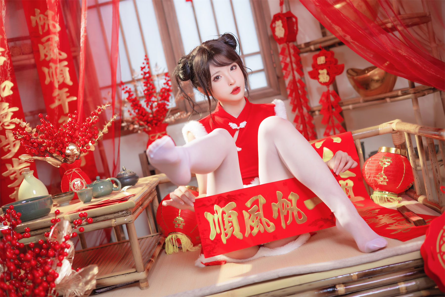 [COSPLAY] 清水由乃 新年旗袍