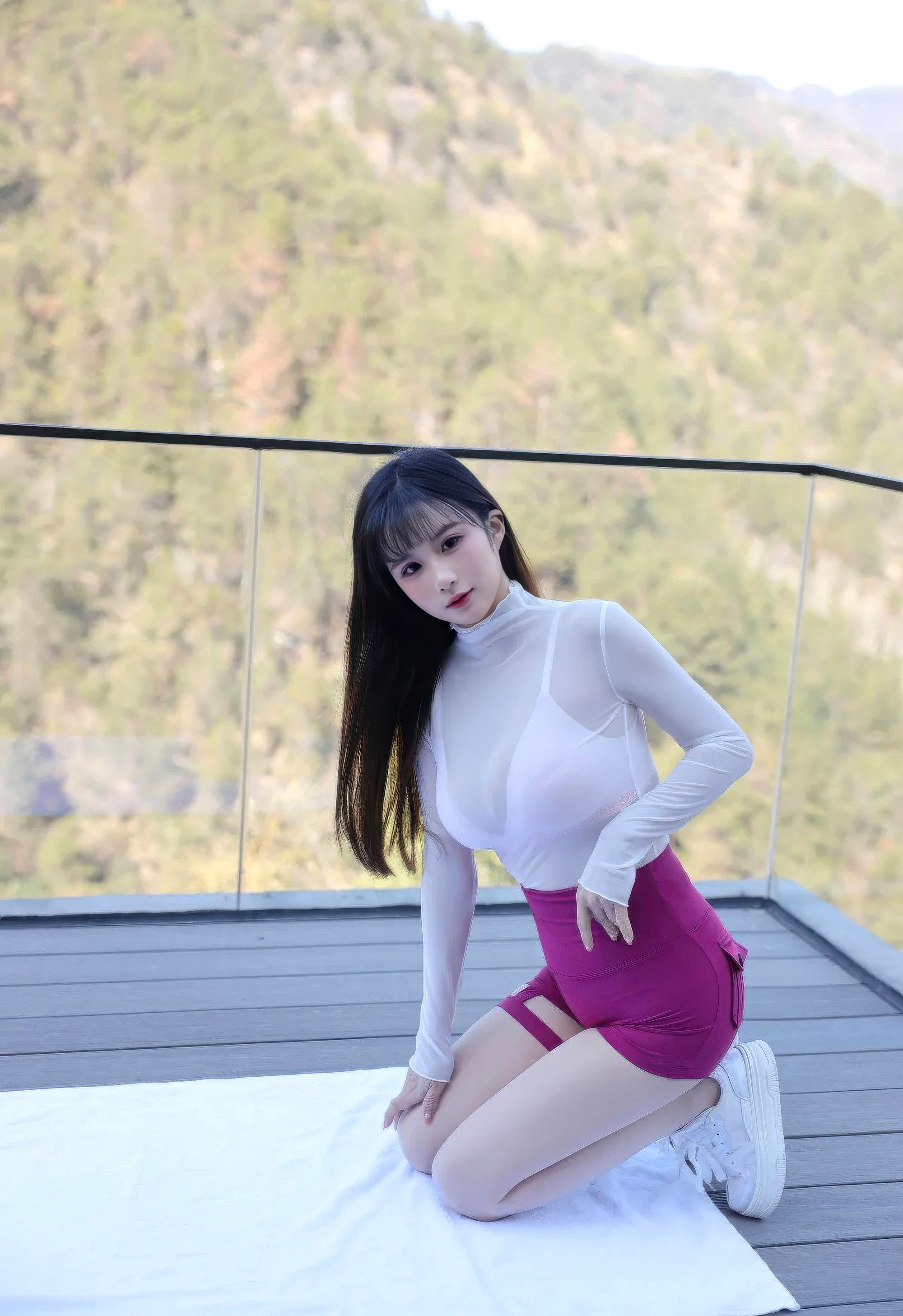 [XiuRen秀人网] 2026.01.30 No.11305 小肉肉咪 性感轻透白色上衣 江浙沪旅拍写真 [76P]