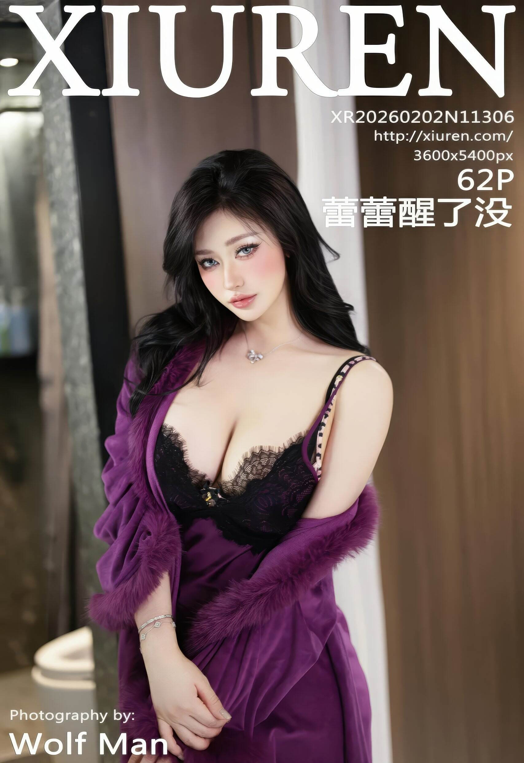 [XiuRen秀人网] 2026.02.02 No.11306 蕾蕾醒了没 黑色情趣内衣 性感写真 [62+1P]