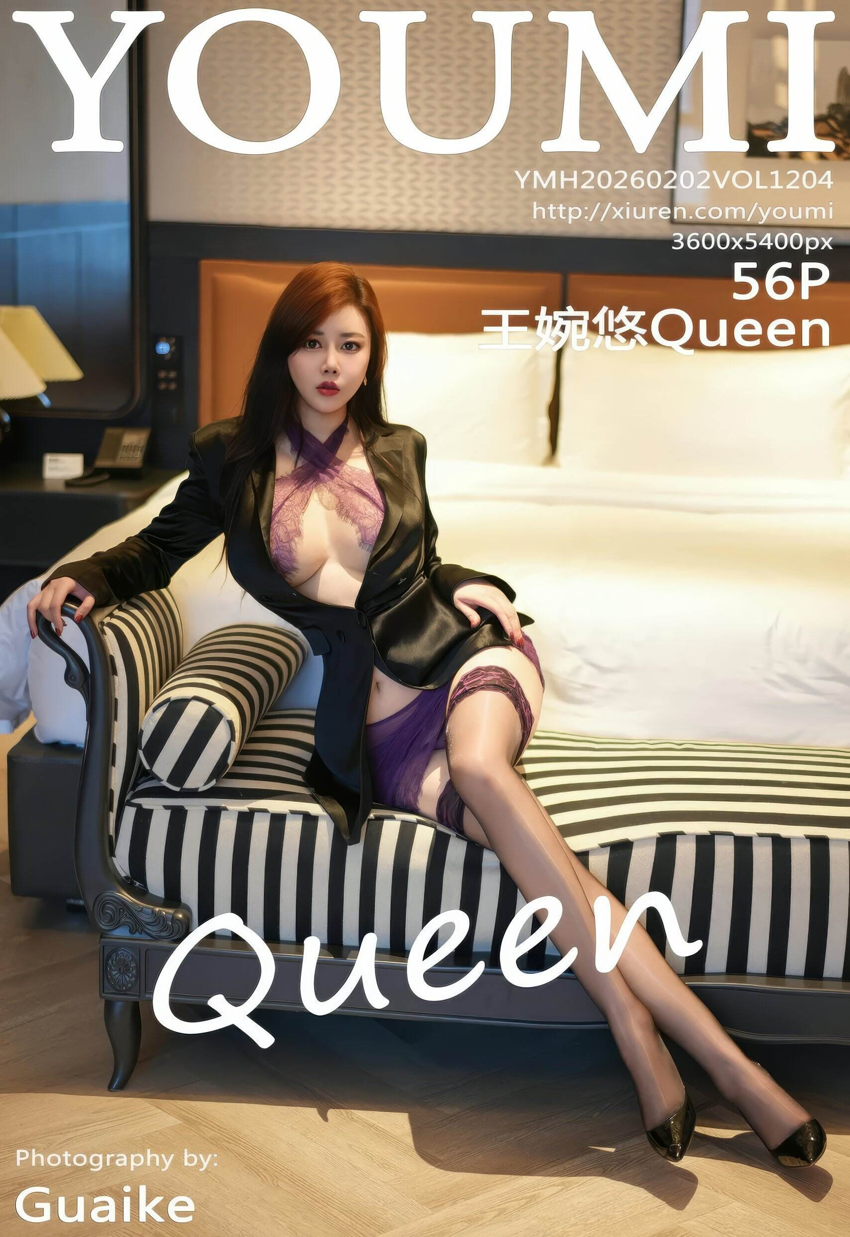 [YOUMI尤蜜荟] 2026.02.02 VOL.1204 王婉悠Queen 紫色情趣服饰 性感写真 [56+1P]