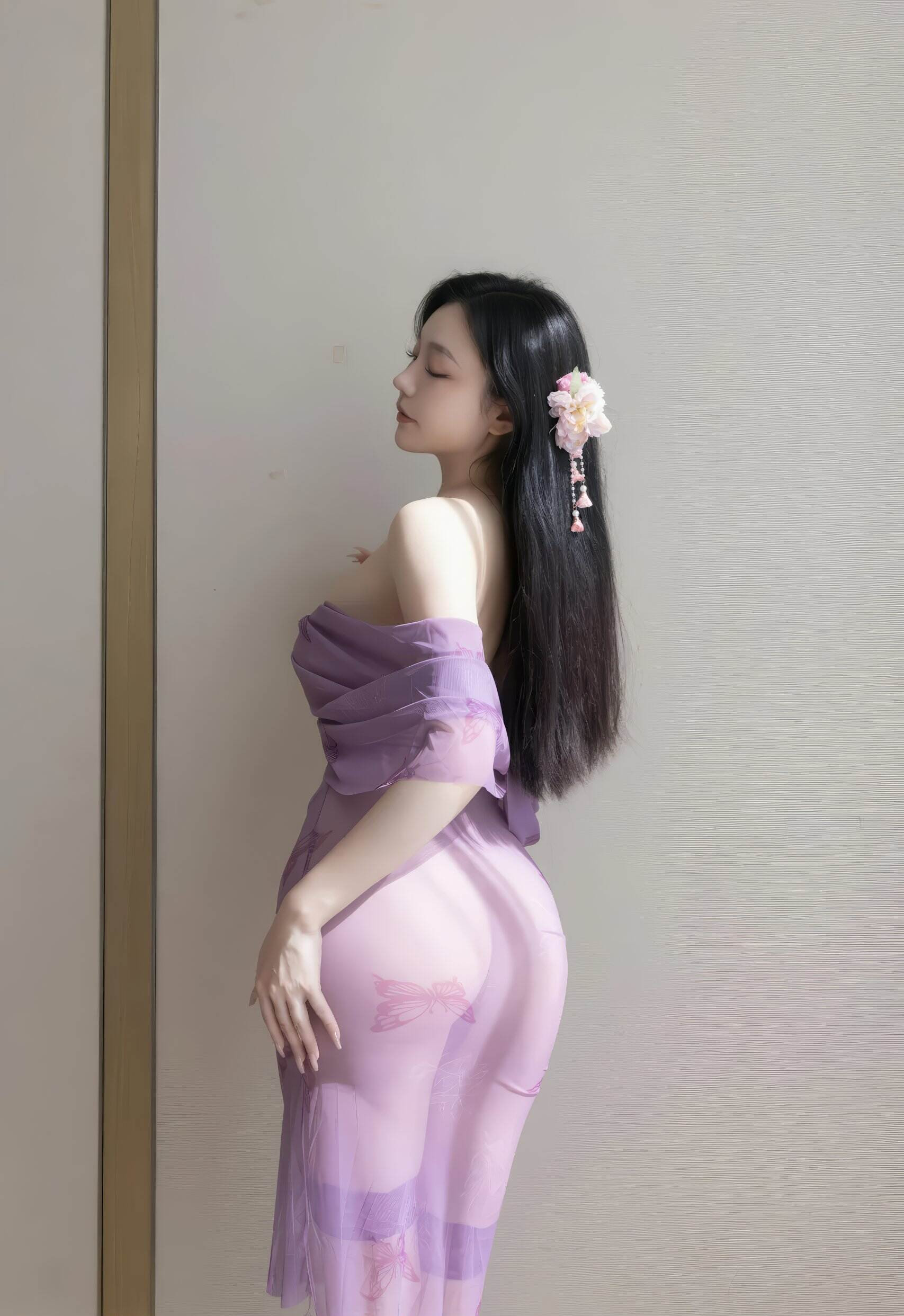 [XiuRen秀人网] 2026.02.03 No.11312 安然anran 紫色连衣裙 诱人肉色丝袜 性感写真 [78+1P]