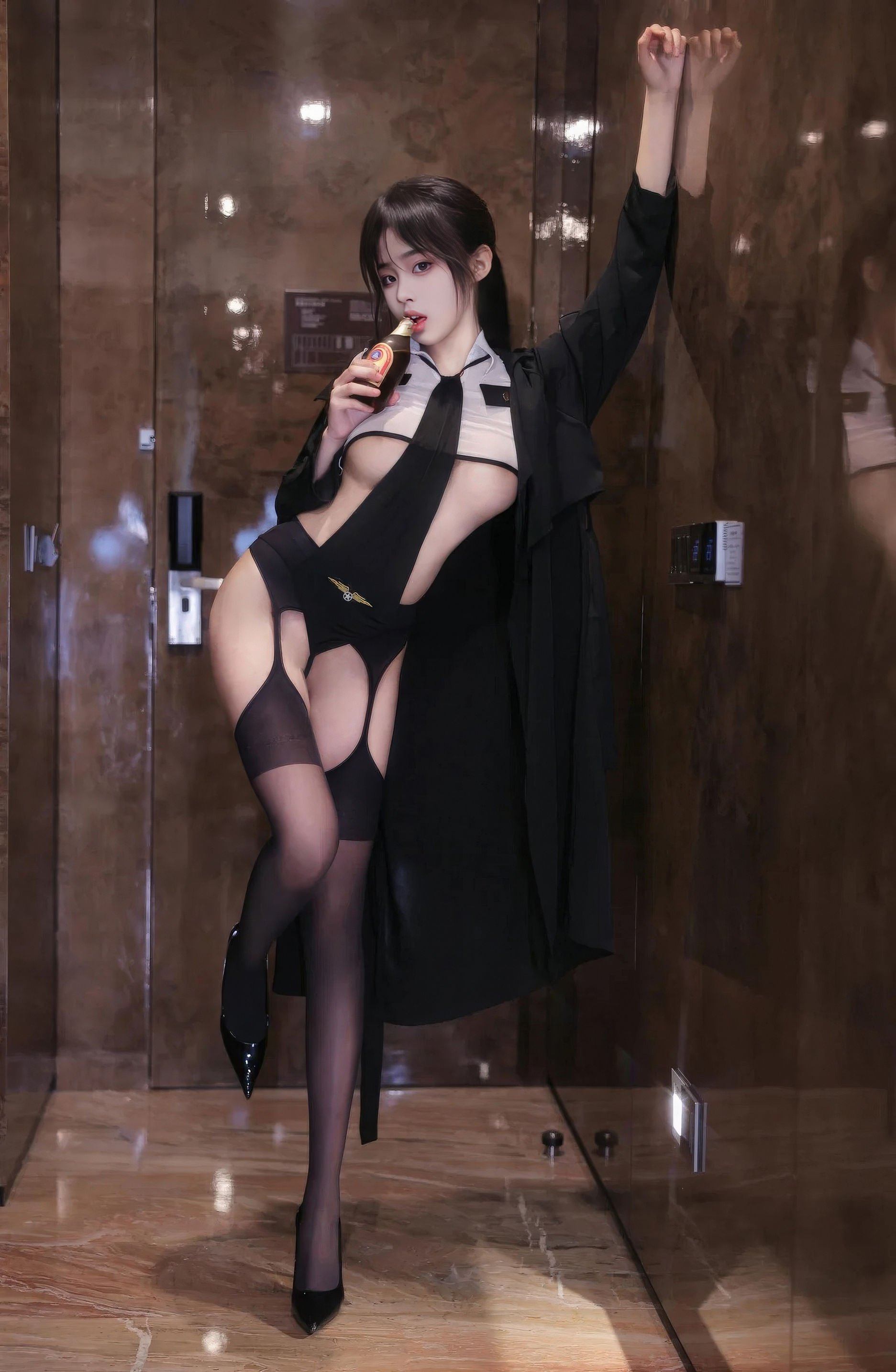 [XiuRen 秀人] No.N003 王心悦 吊带黑丝制服 [79P]