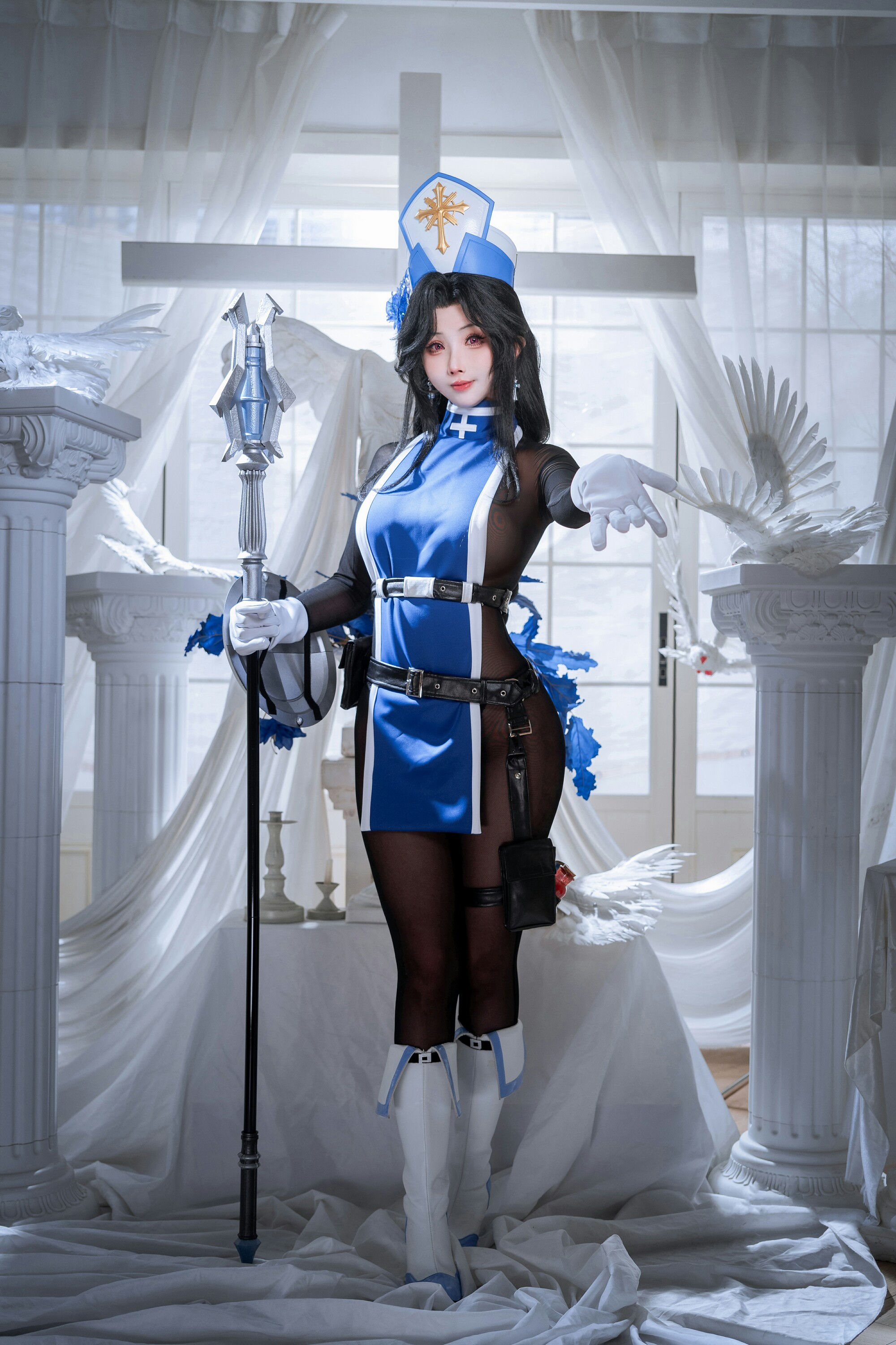 [COSPLAY]rioko凉凉子 - Nikke胜利女神 梅登冰玫瑰