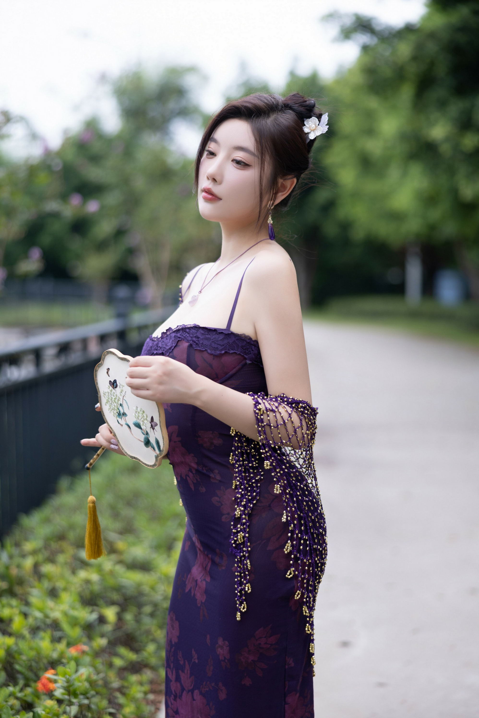 [秀人内购] 杨晨晨 诱人私拍福利 紫色情趣内衣