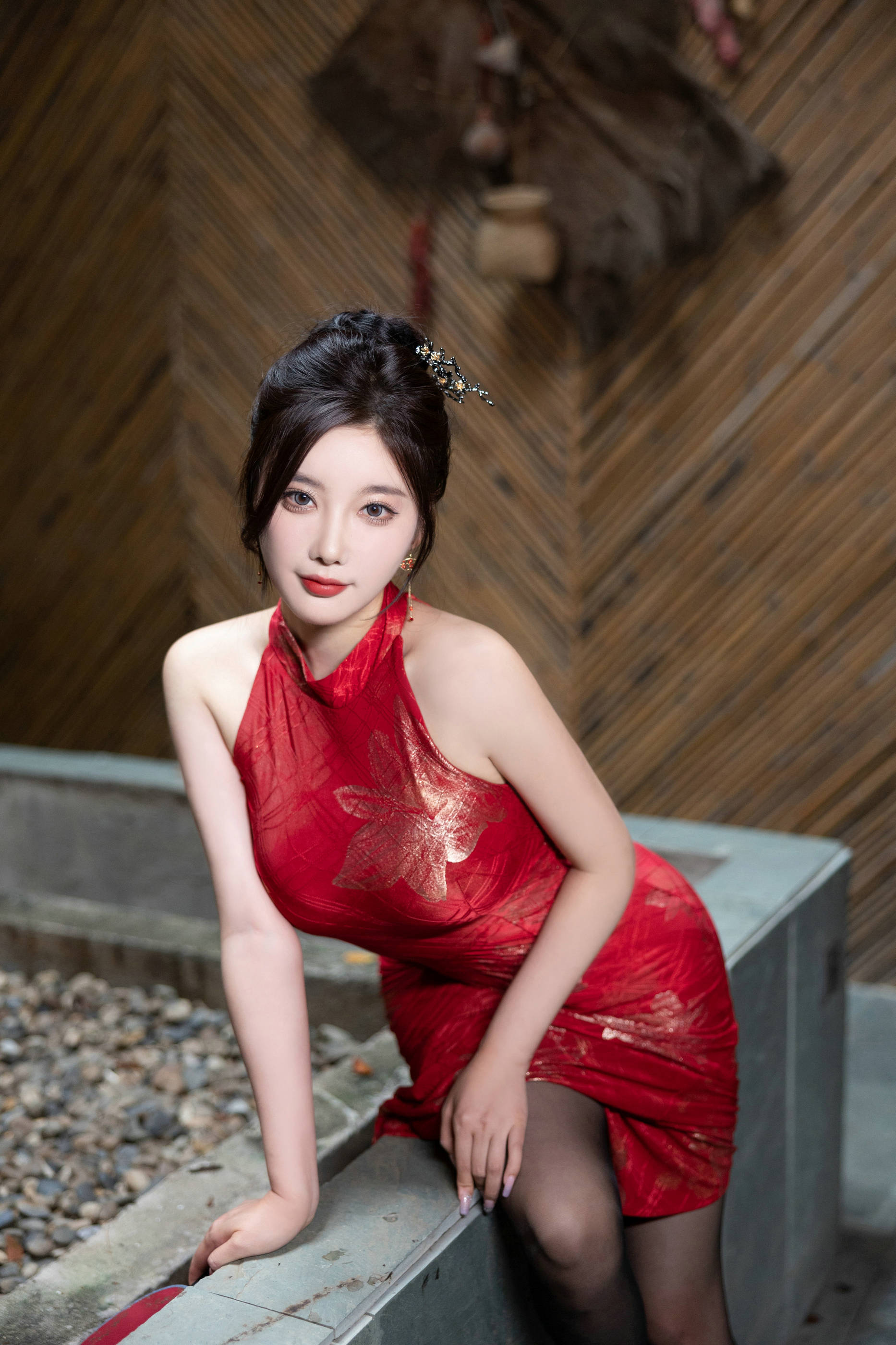 [秀人内购] 杨晨晨 诱人私拍福利 红色旗袍
