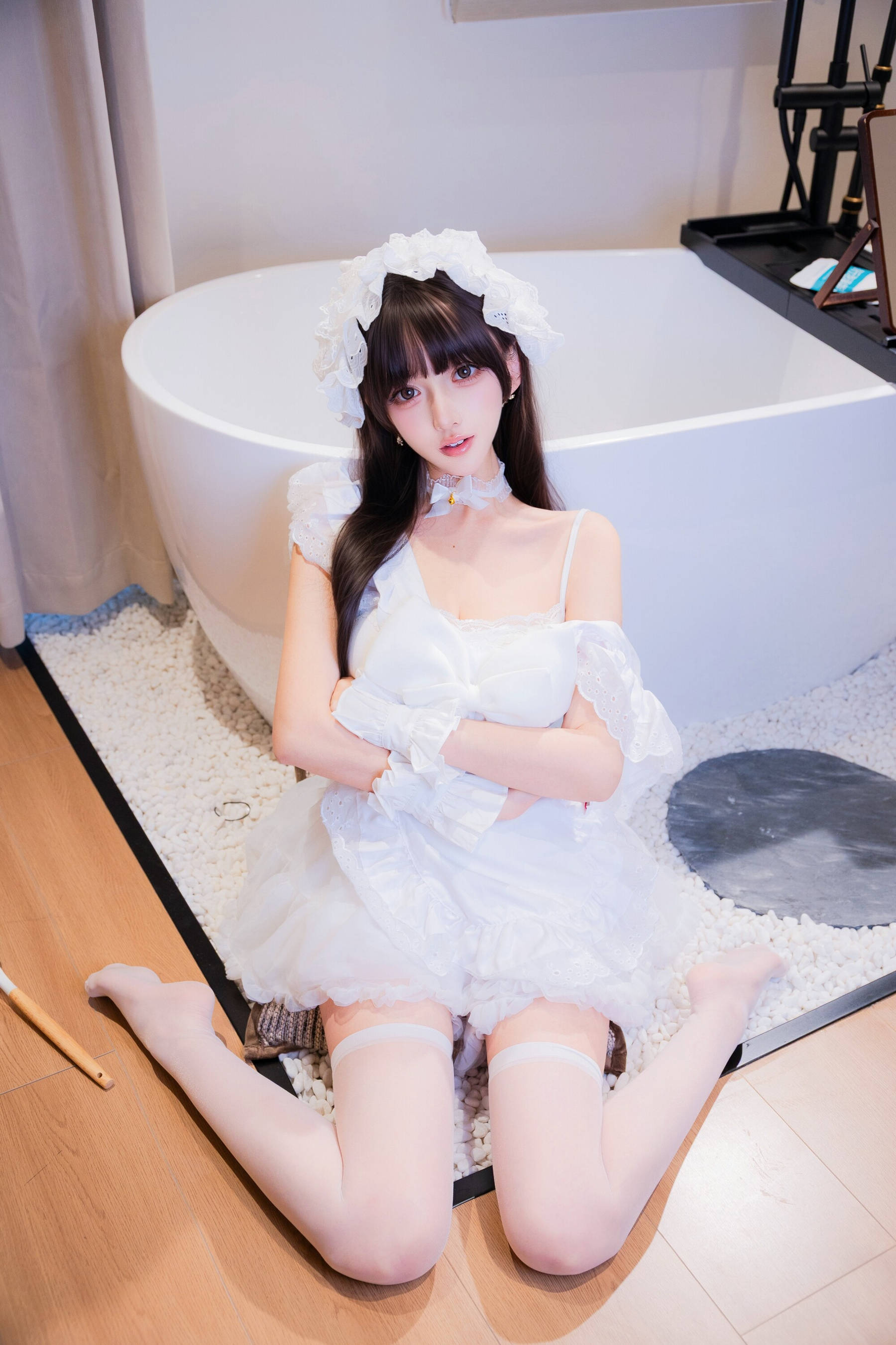 [COSPLAY]过期米线线喵 – 厨娘女仆