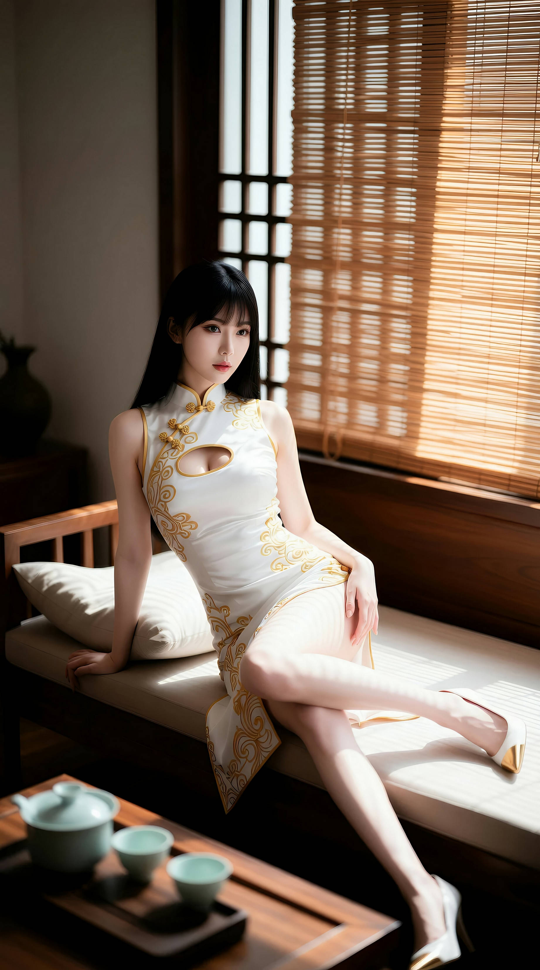[AiGirl] 长发美女 性感旗袍 [99P]
