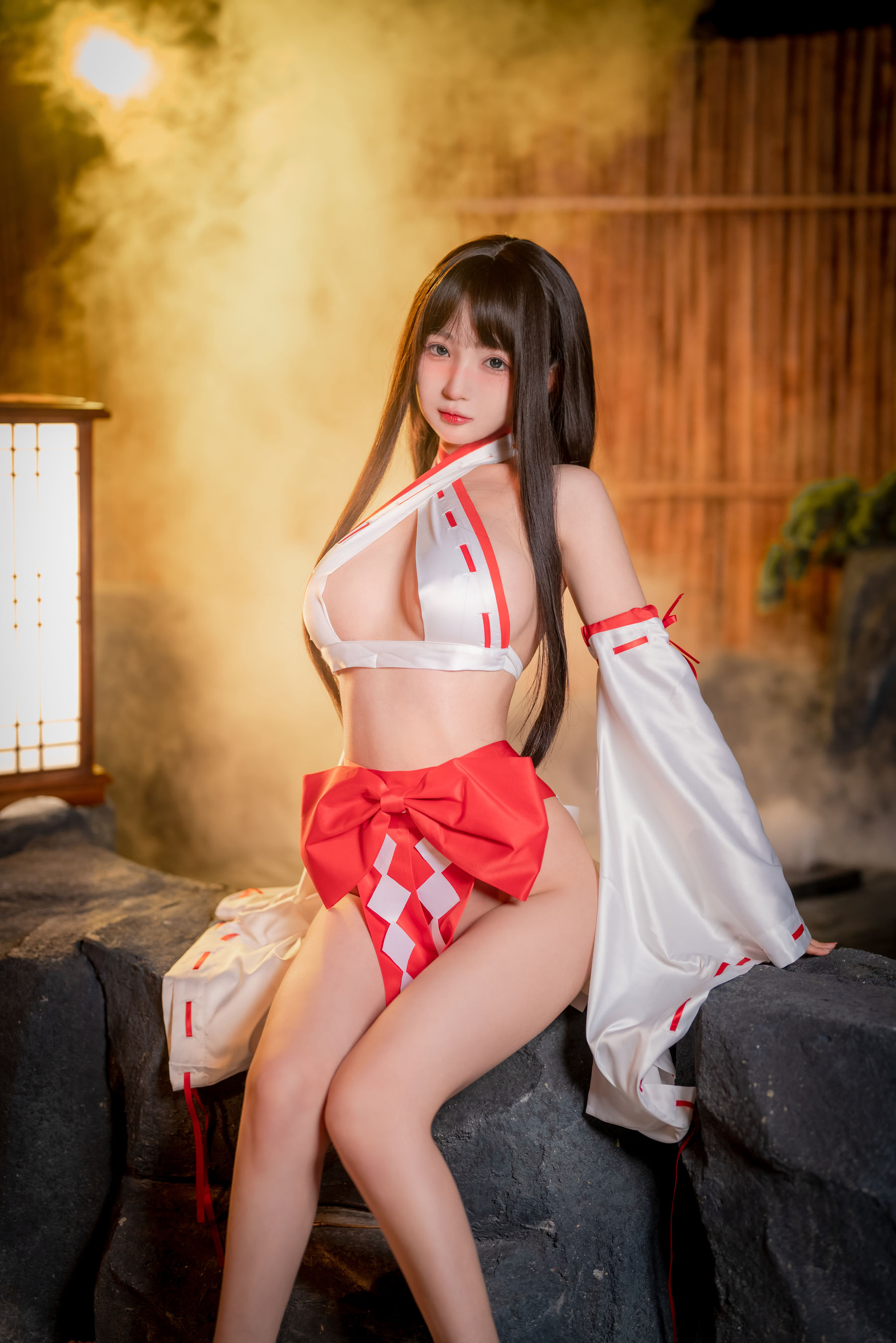 [COSPLAY] 桜井宁宁 – 纯洁巫女