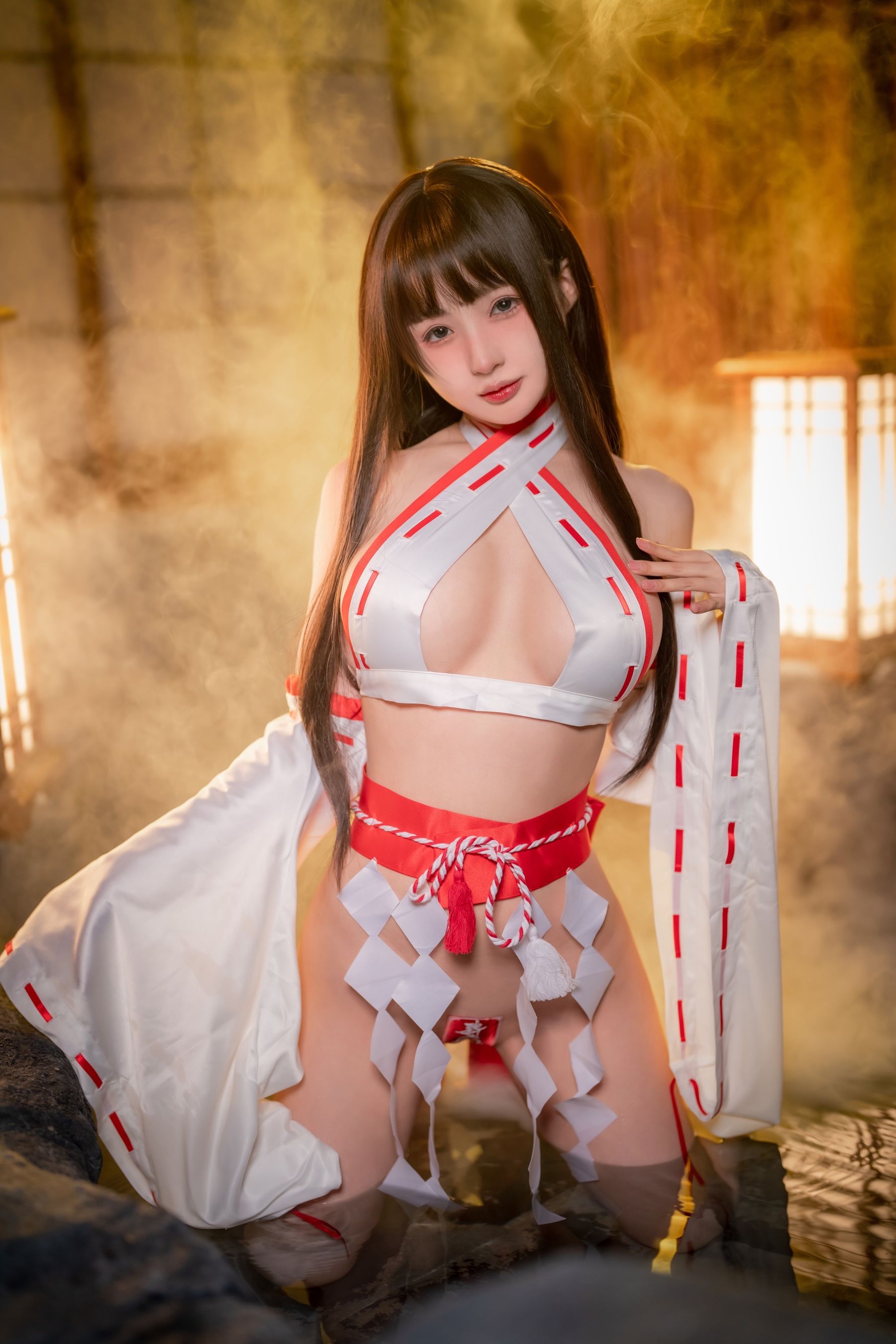 [COSPLAY] 桜井宁宁 – 纯洁巫女