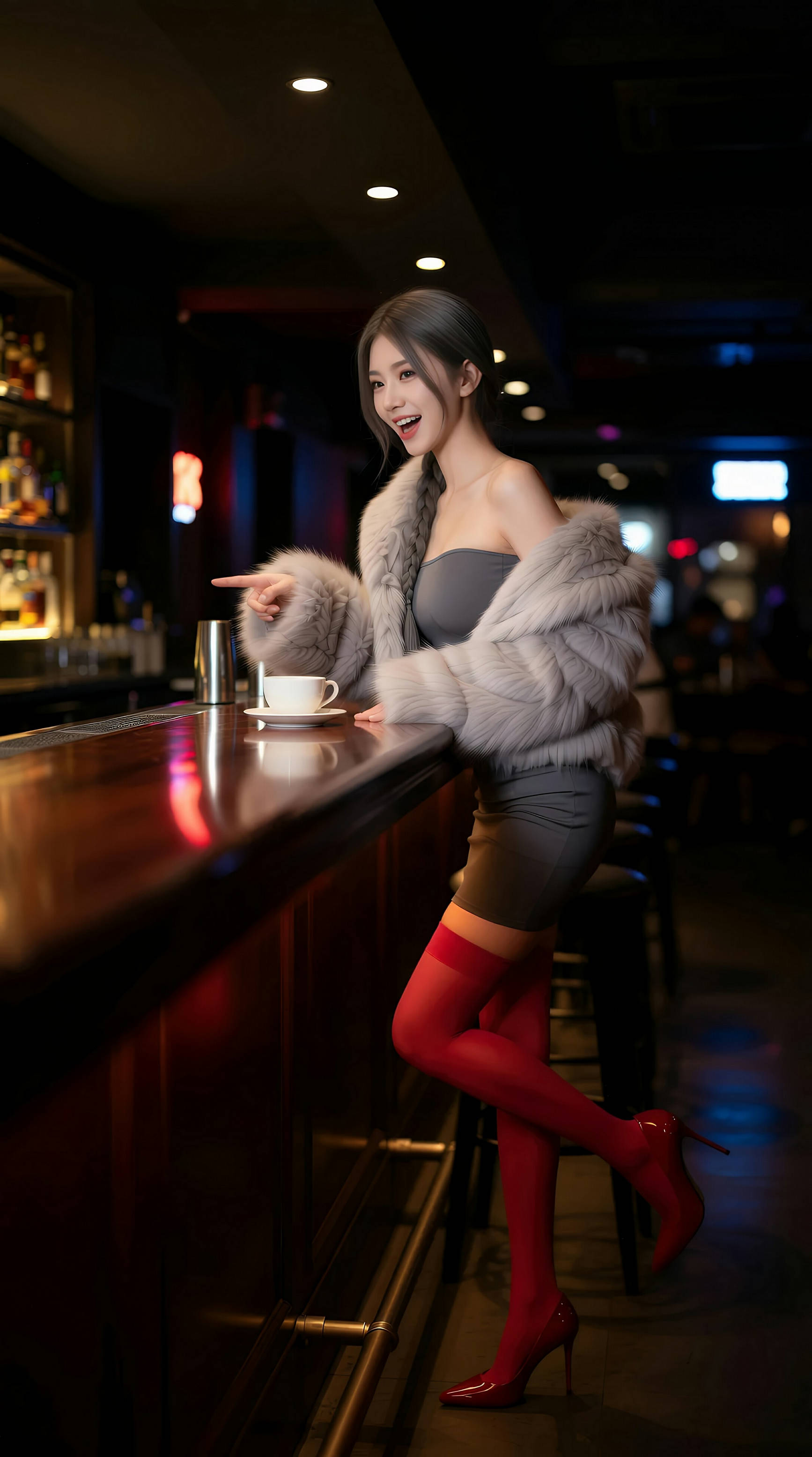 [AiGirl] 熙蕾学姐ruby 红色丝袜 [86P]