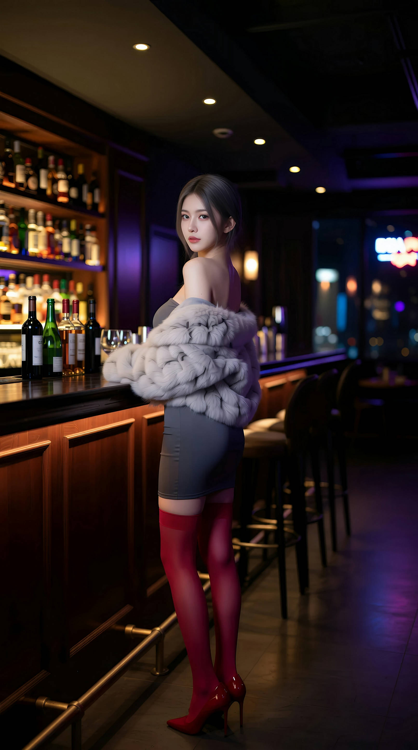 [AiGirl] 熙蕾学姐ruby 红色丝袜 [86P]