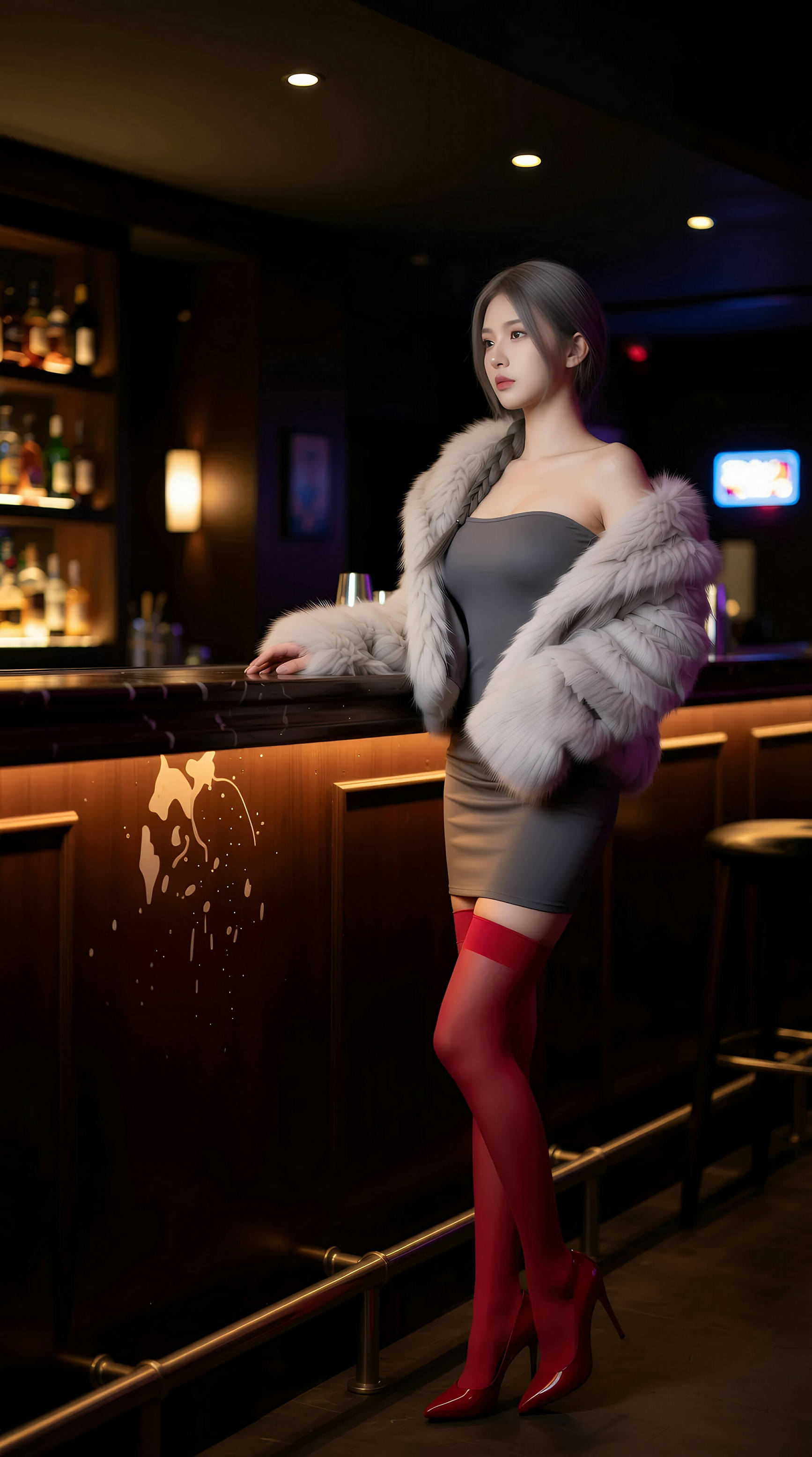 [AiGirl] 熙蕾学姐ruby 红色丝袜 [86P]