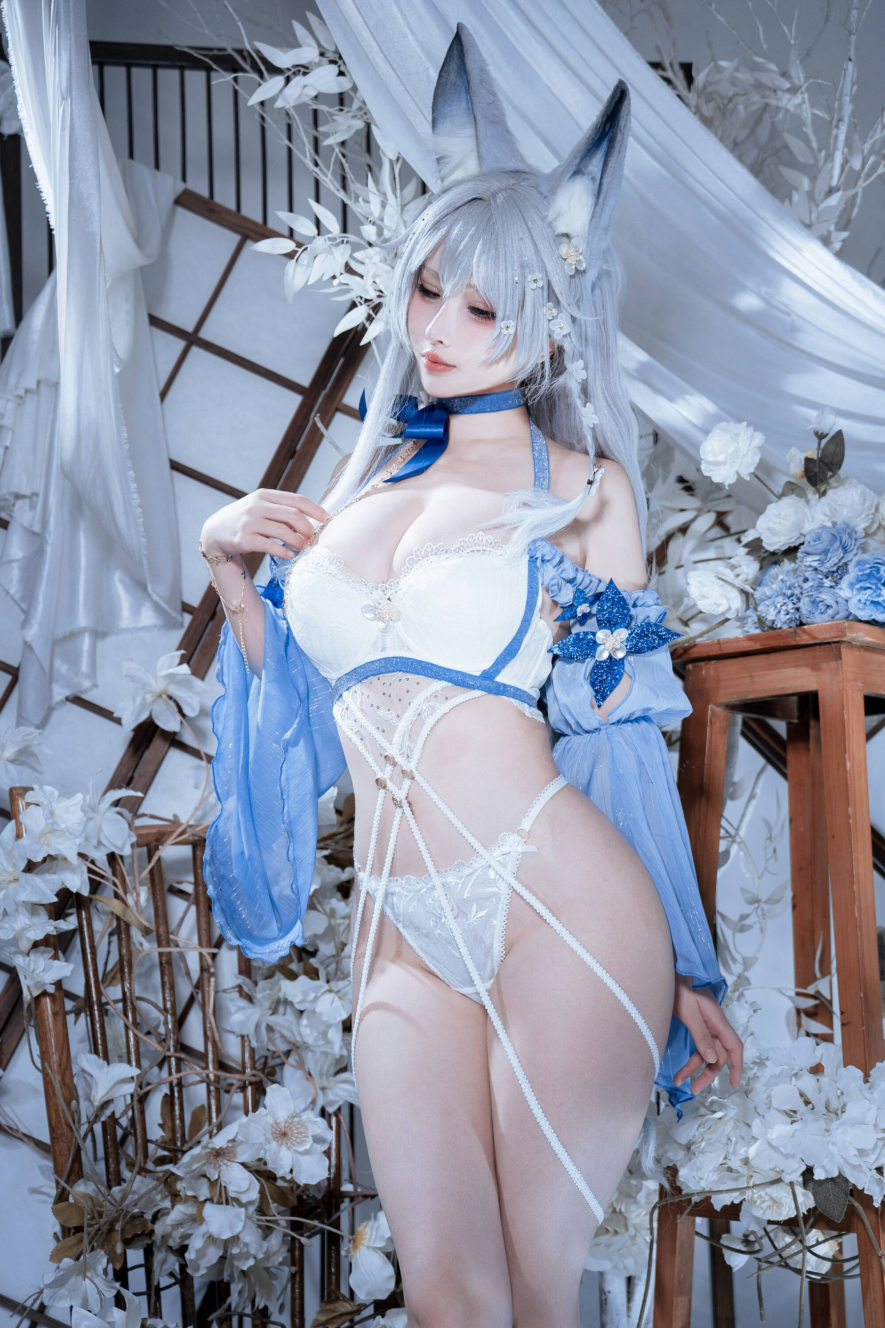 [COSPLAY]rioko凉凉子 – 碧蓝航线 水色夏日信浓