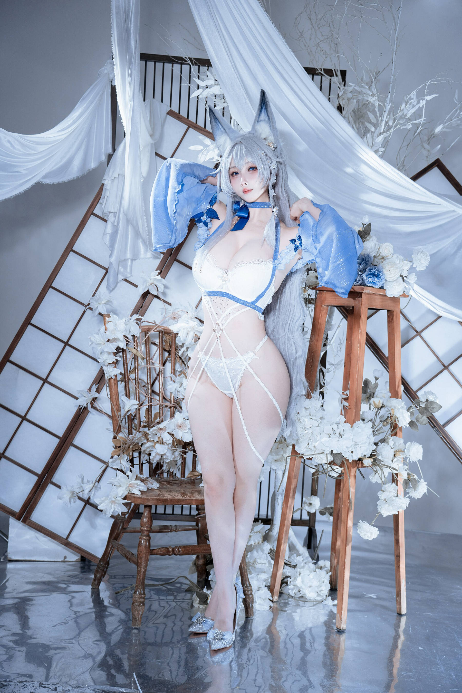 [COSPLAY]rioko凉凉子 – 碧蓝航线 水色夏日信浓