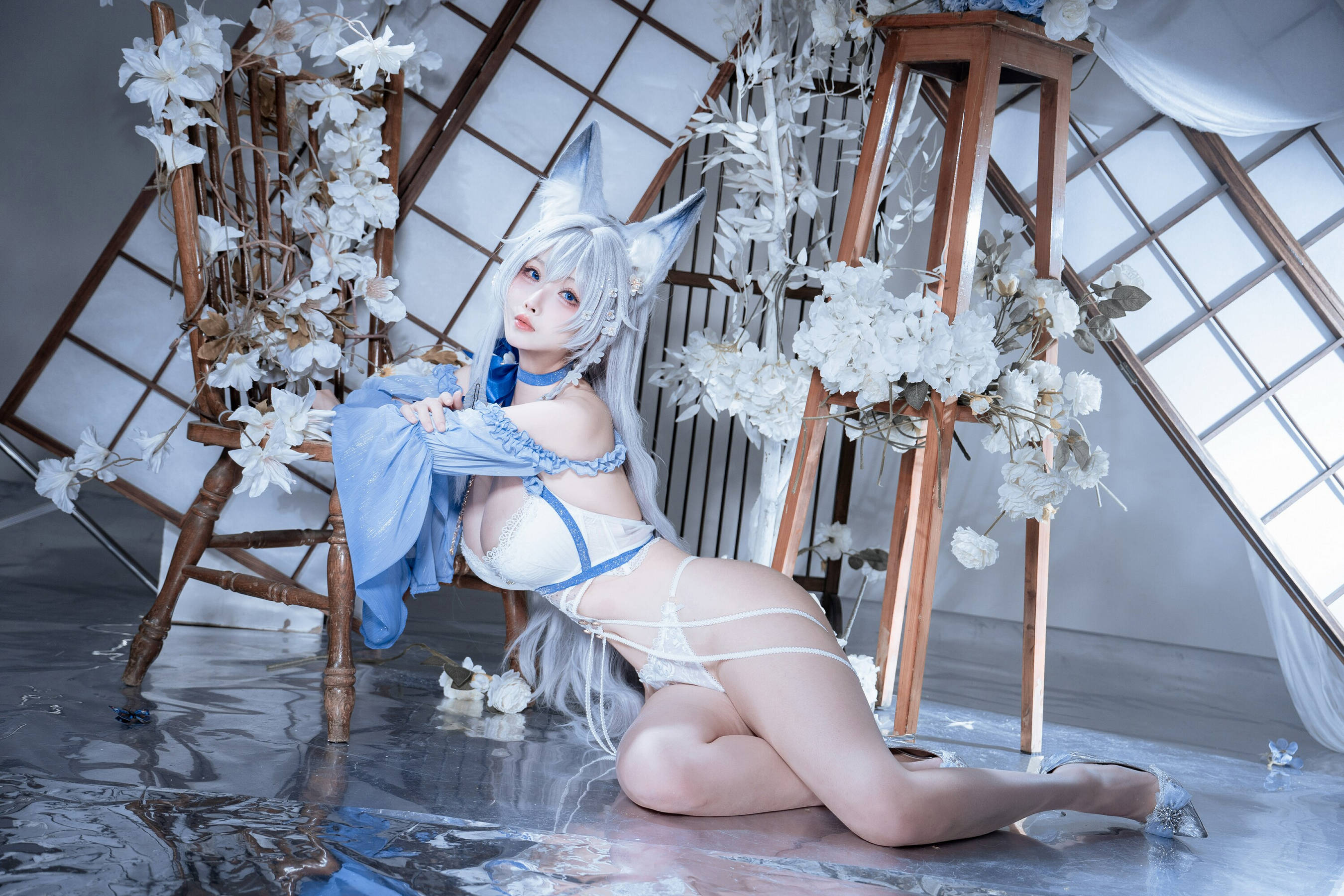[COSPLAY]rioko凉凉子 – 碧蓝航线 水色夏日信浓