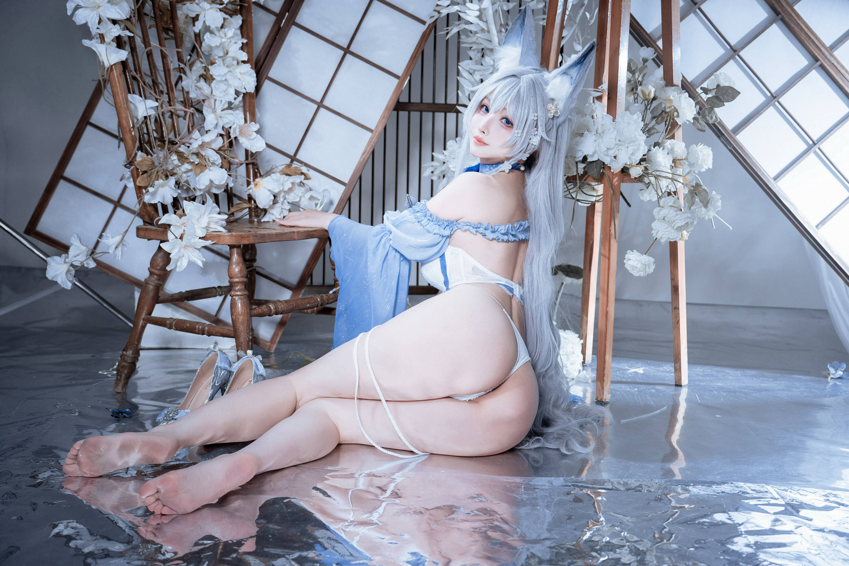 [COSPLAY]rioko凉凉子 – 碧蓝航线 水色夏日信浓