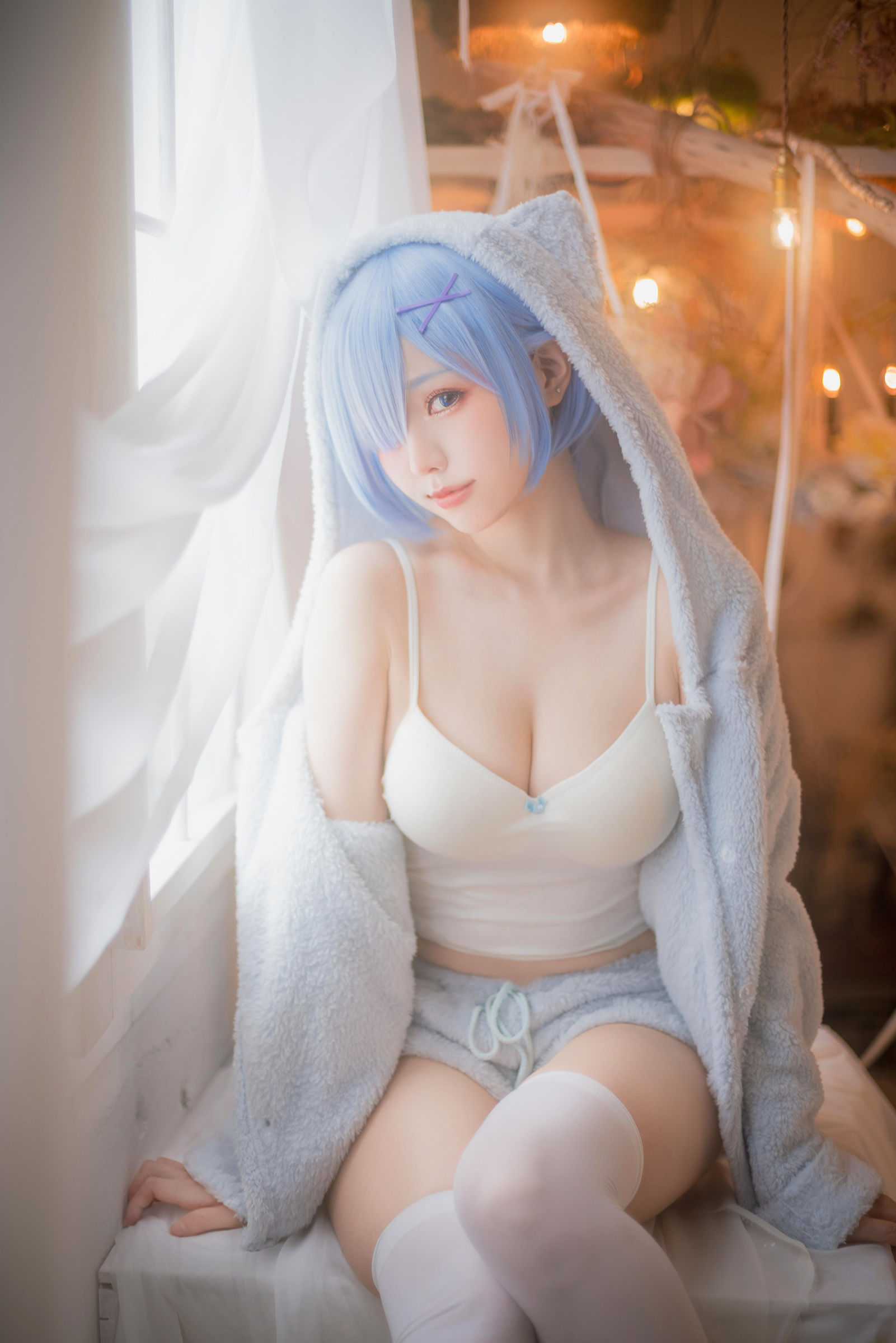 [COSPLAY] Ely_eee(ElyEE子) – Rem Pajamas