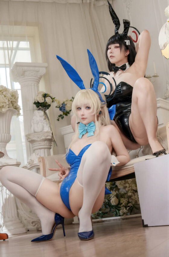[COSPLAY]rioko凉凉子& KANEKO_咔喵 – 双人蔚蓝档案