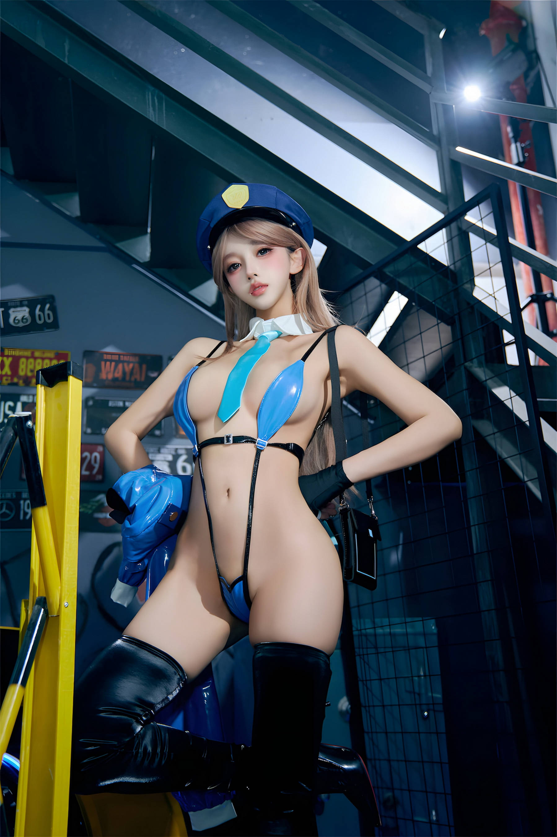 [COSPLAY]过期米线线喵 – 女警