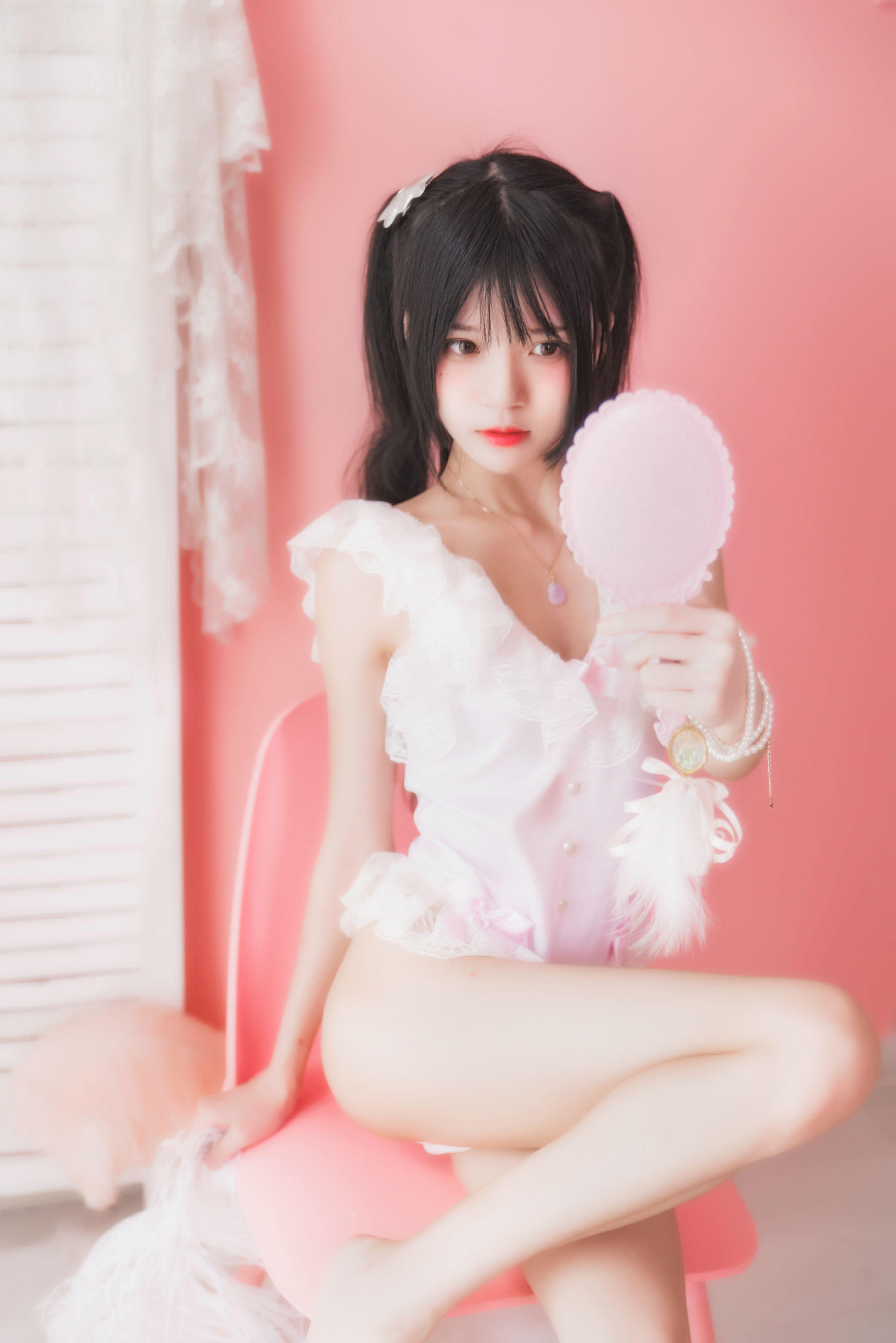 [COSPLAY] 桜桃喵 – 冬眠系列 粉色浴缸