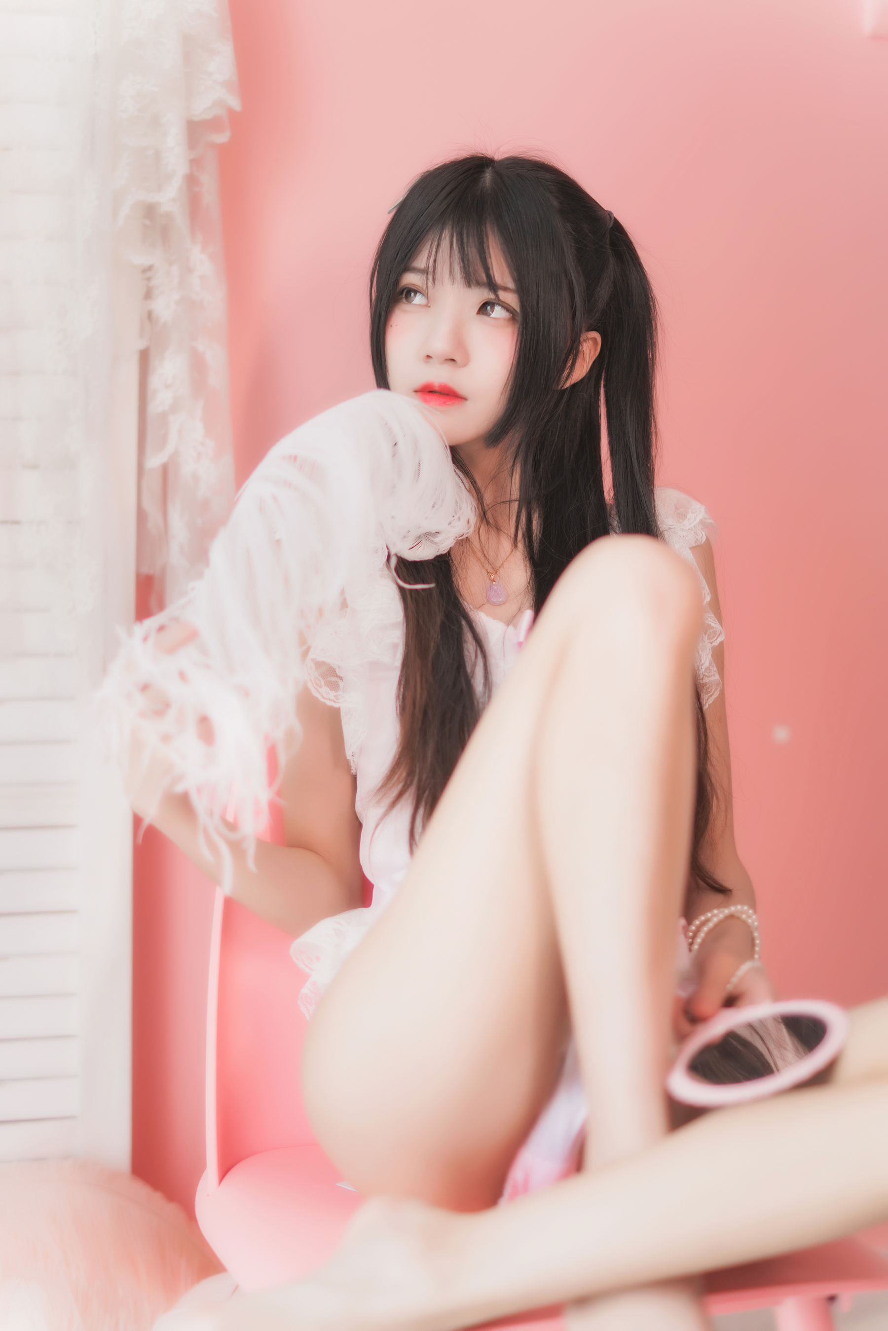 [COSPLAY] 桜桃喵 – 冬眠系列 粉色浴缸