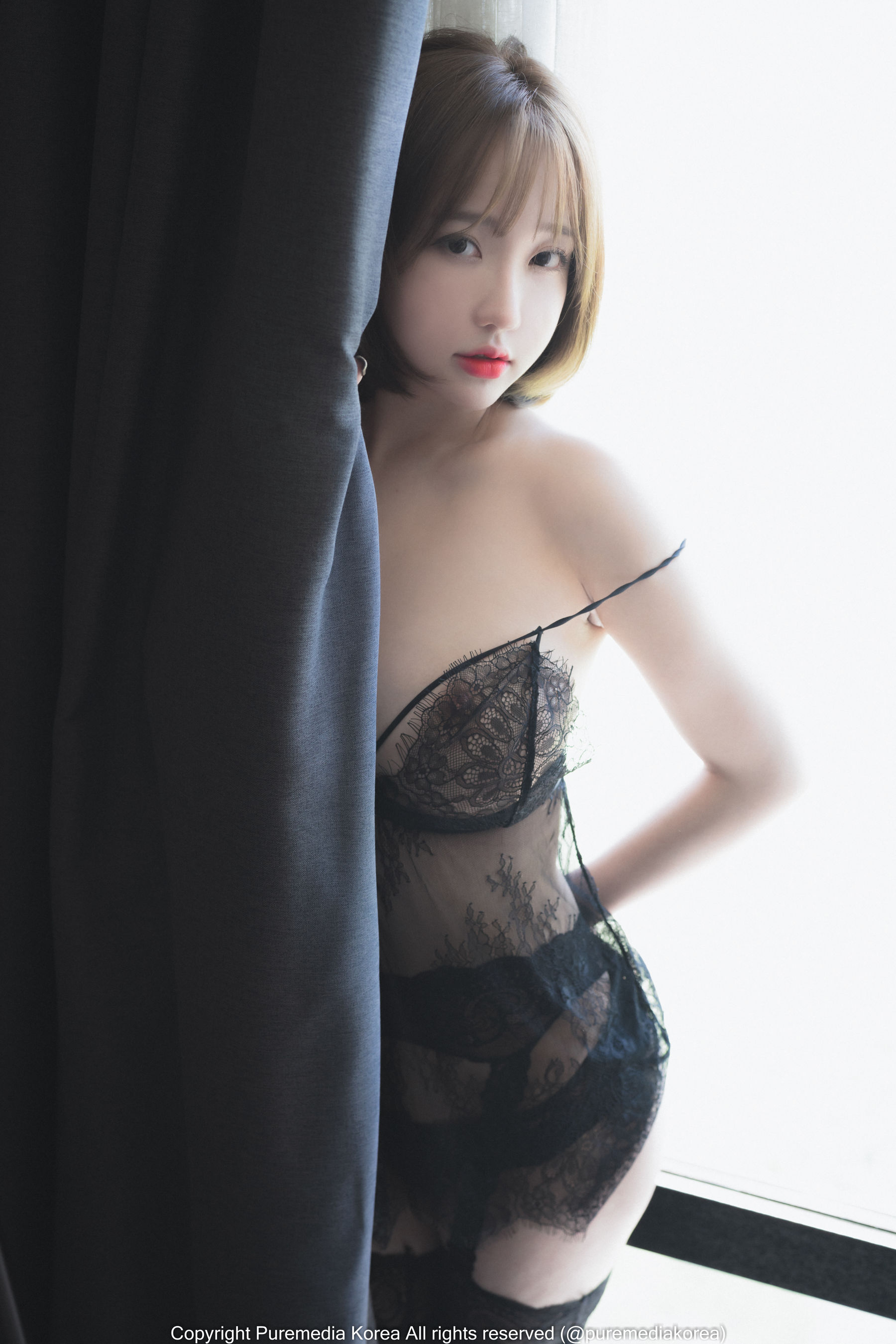 [PURE MEDIA] Yeeun 黑白薄纱 [95P]