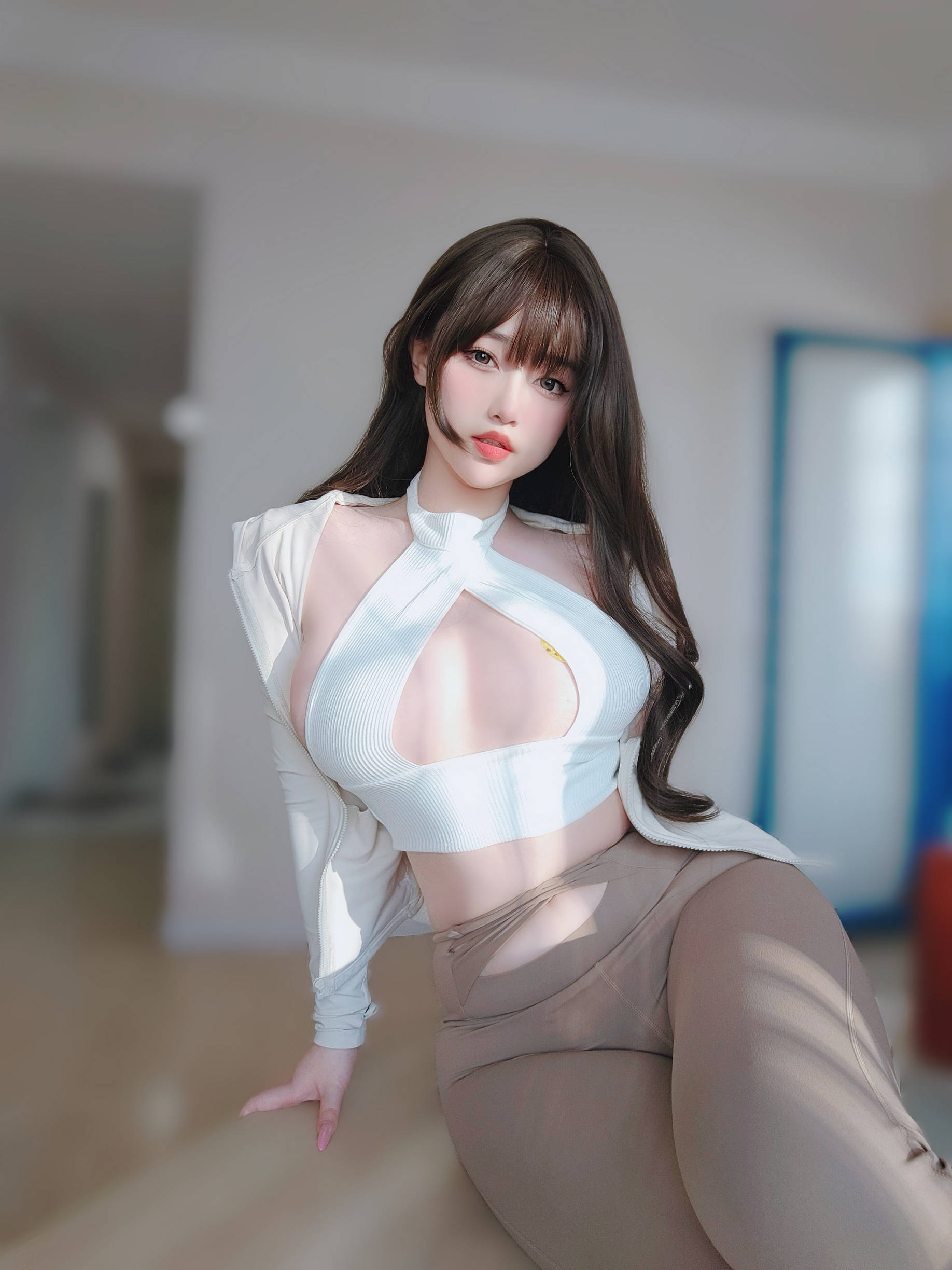 [COSPLAY]女主K – 瑜伽服