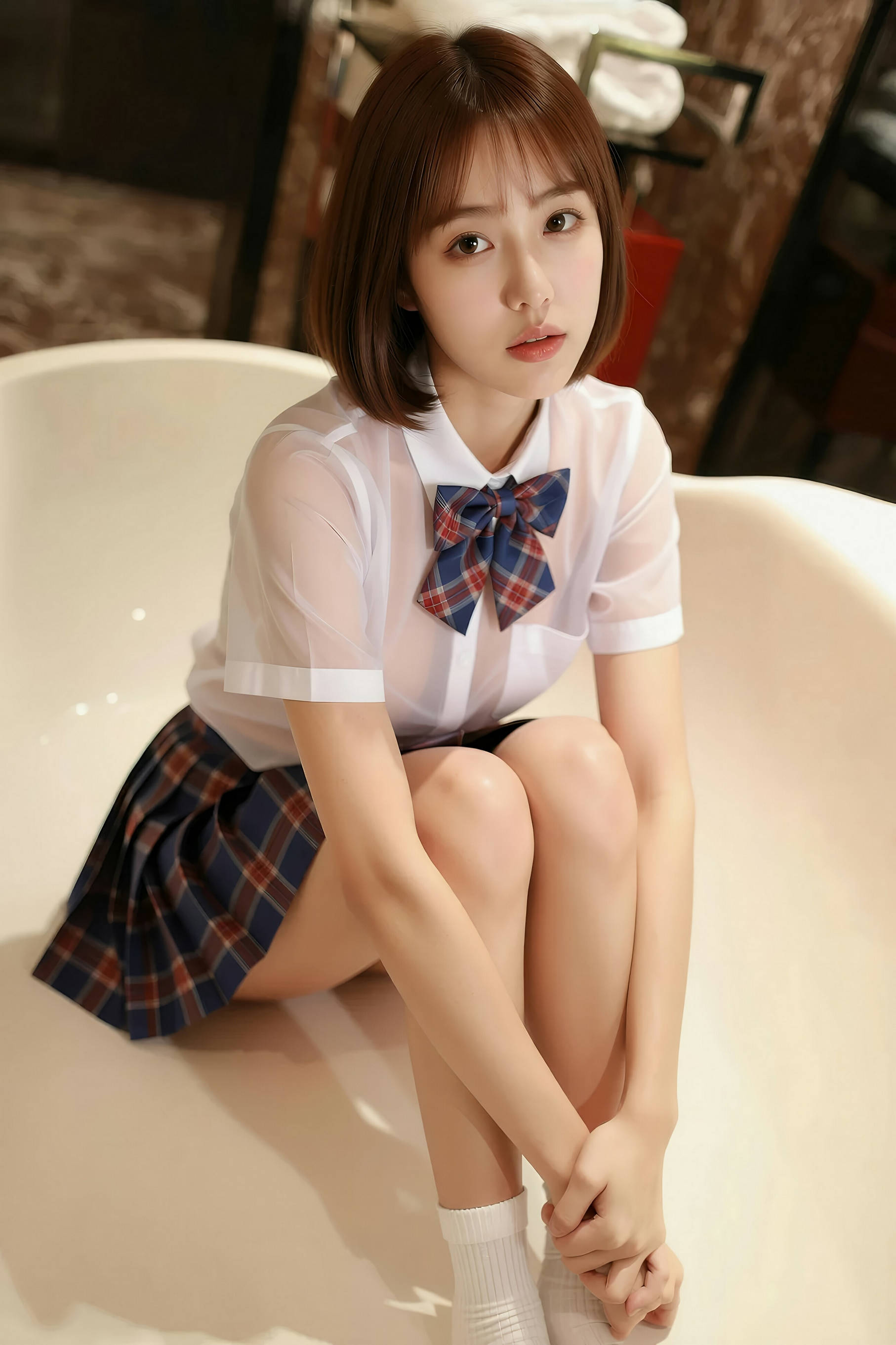 [AiGirl] 小乔不乔 JK裙 [88P]