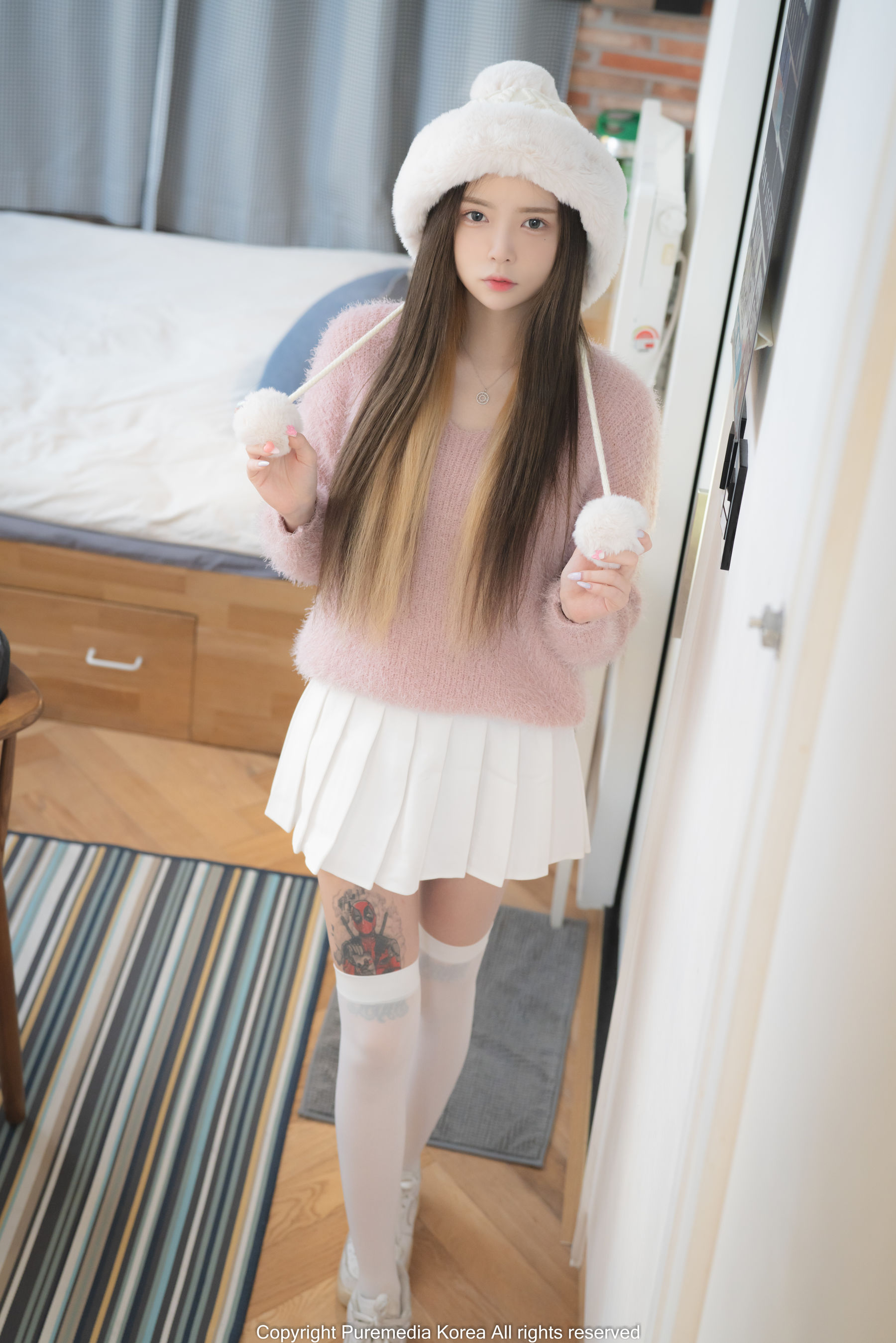 [PURE MEDIA] Yuka 白色短裙 [101P]