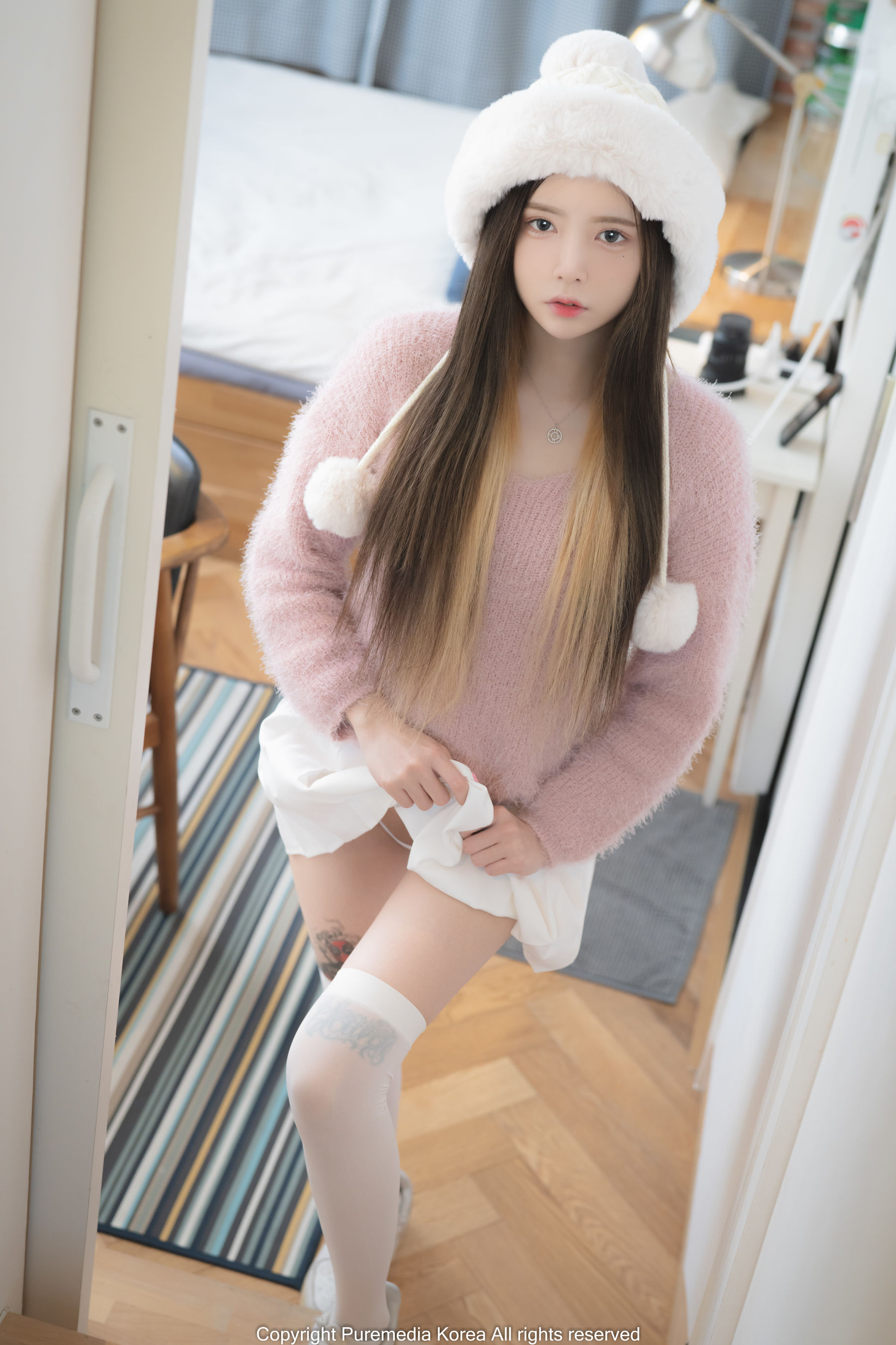 [PURE MEDIA] Yuka 白色短裙 [101P]