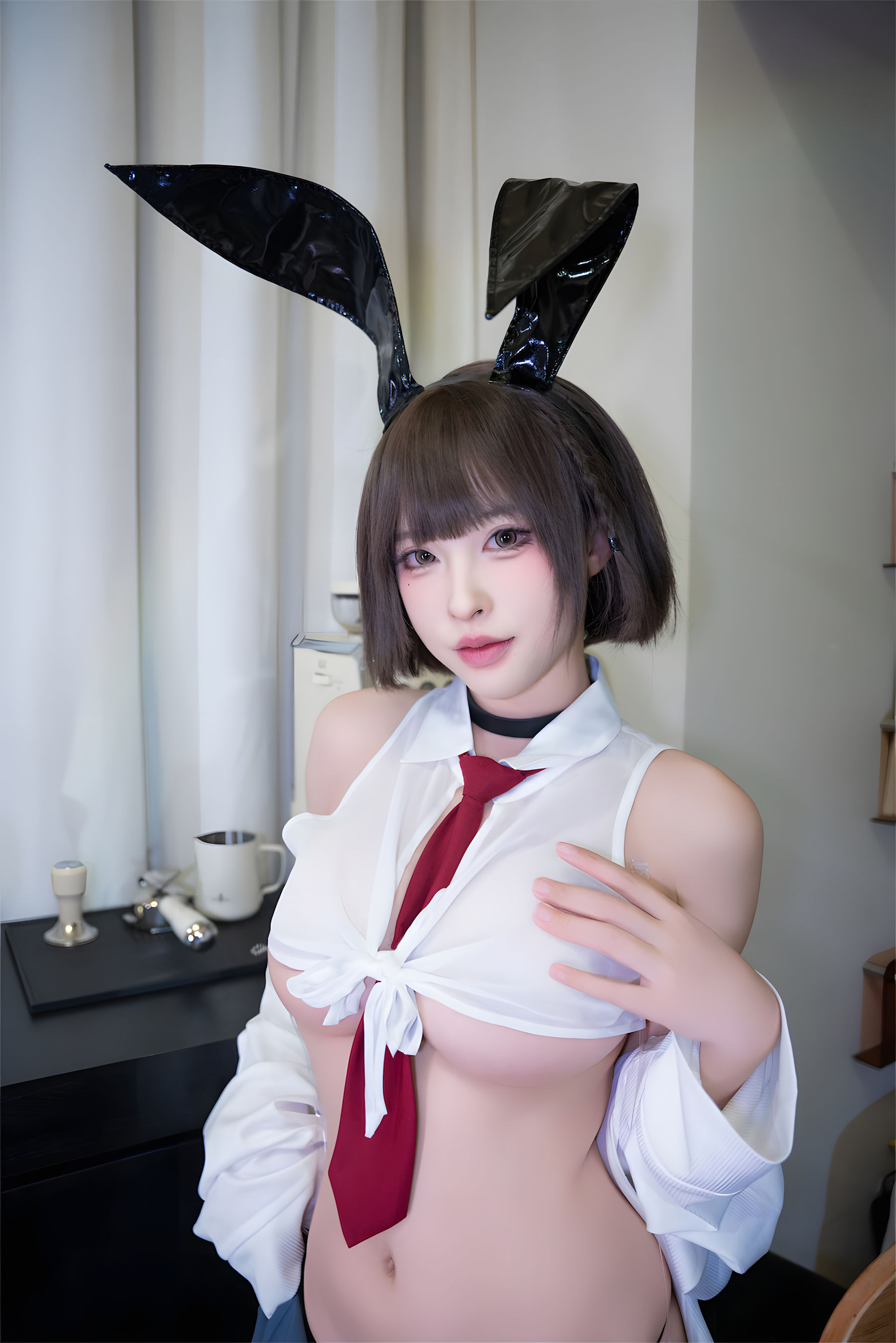 [COSPLAY] 清水由乃 JK兔女郎