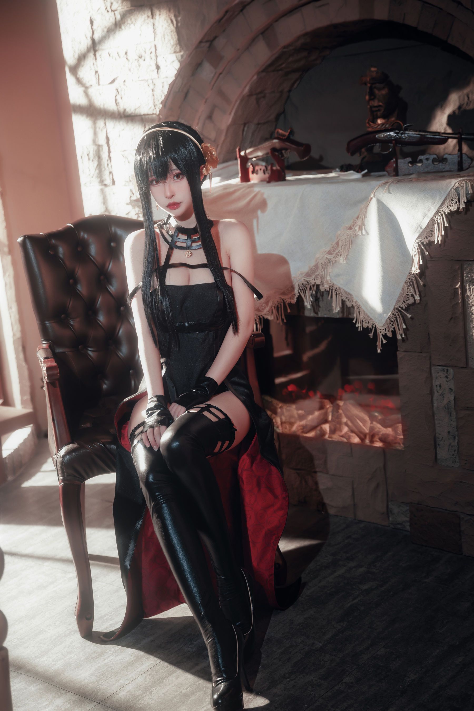 [COSPLAY] 清水由乃 间谍过家家 约尔战斗服