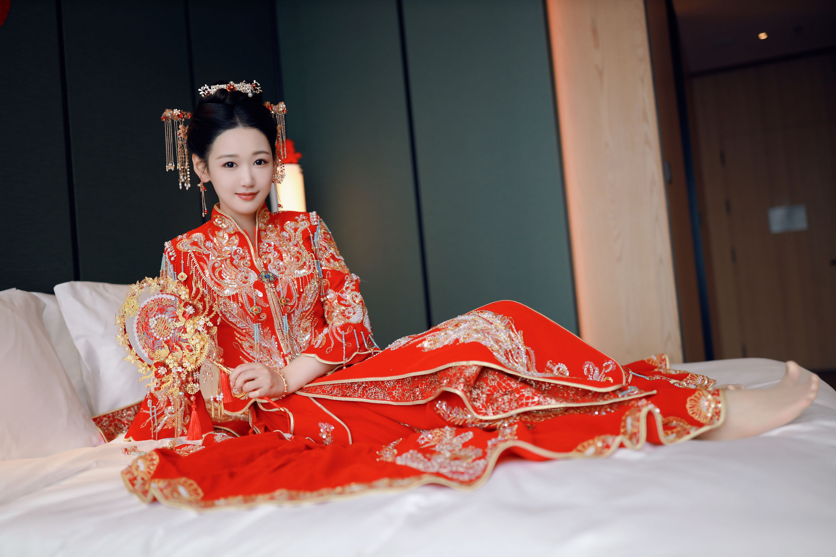 [秀人内购] 唐安琪 诱人私拍福利 新娘写真